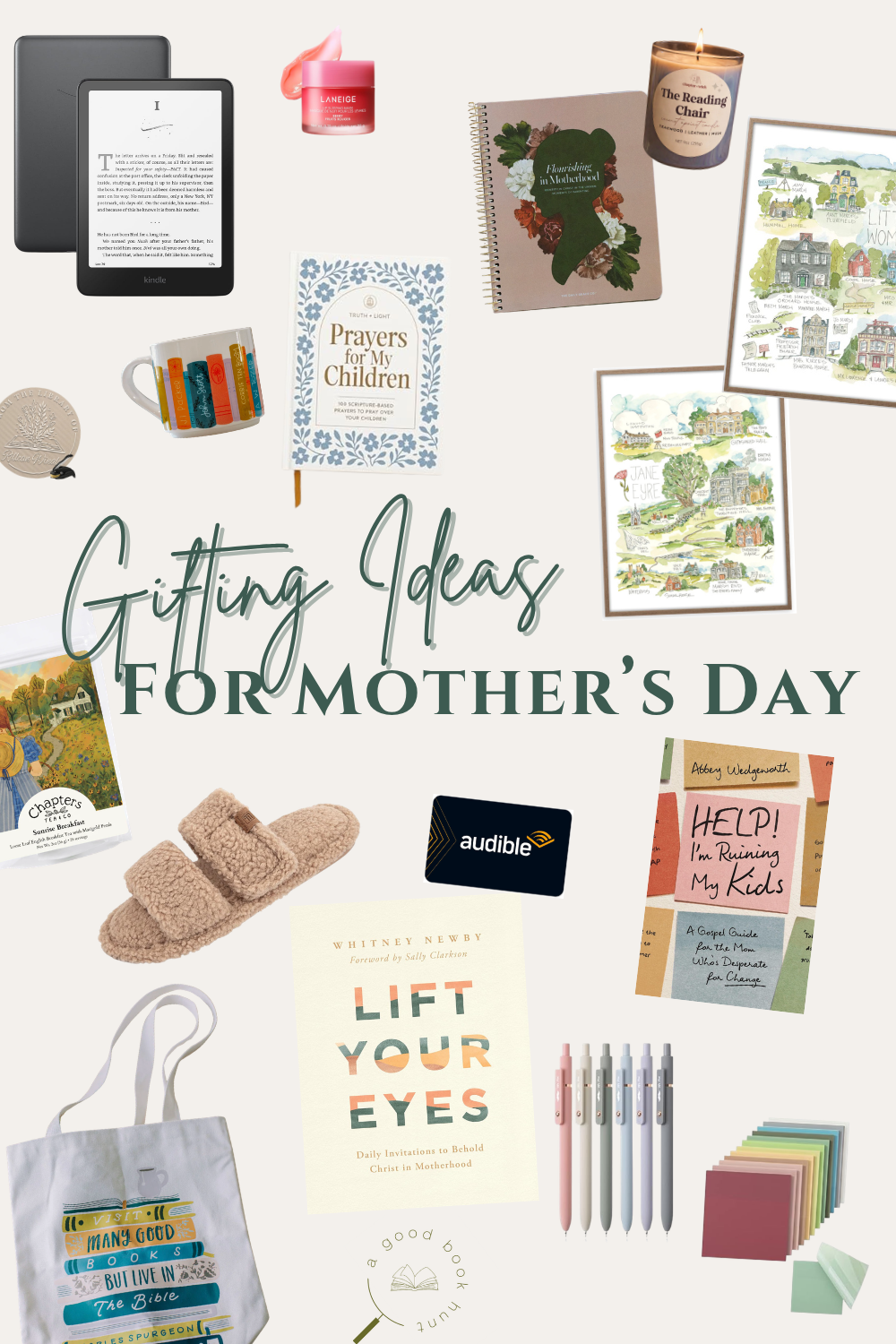 Graphic pin of gifting ideas for mother's day