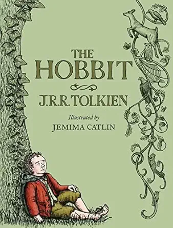 Book cover of the illustrated edition of The Hobbit by J. R. R. Tolkien, a classic fantasy adventure and memorable family read-aloud.
