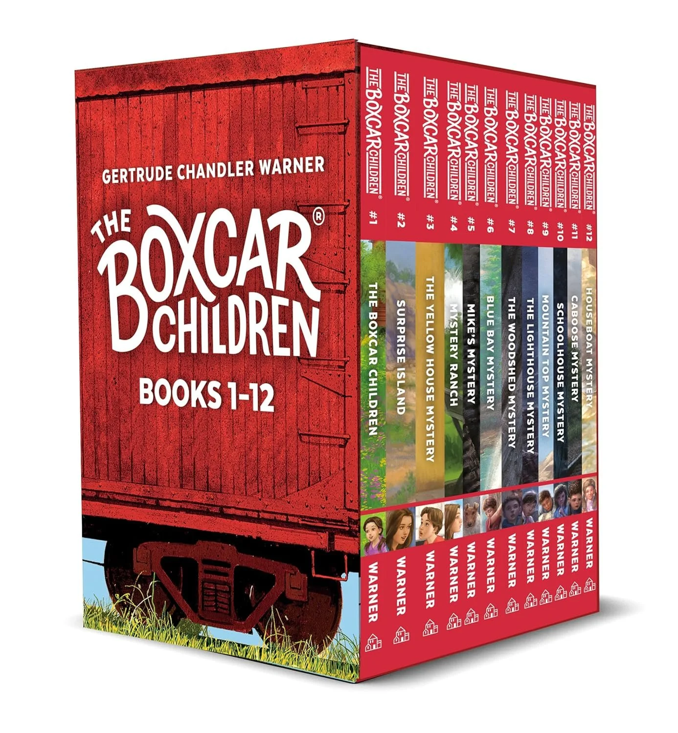 Cover of The Boxcar Children by Gertrude Chandler Warner — classic mystery family read-aloud