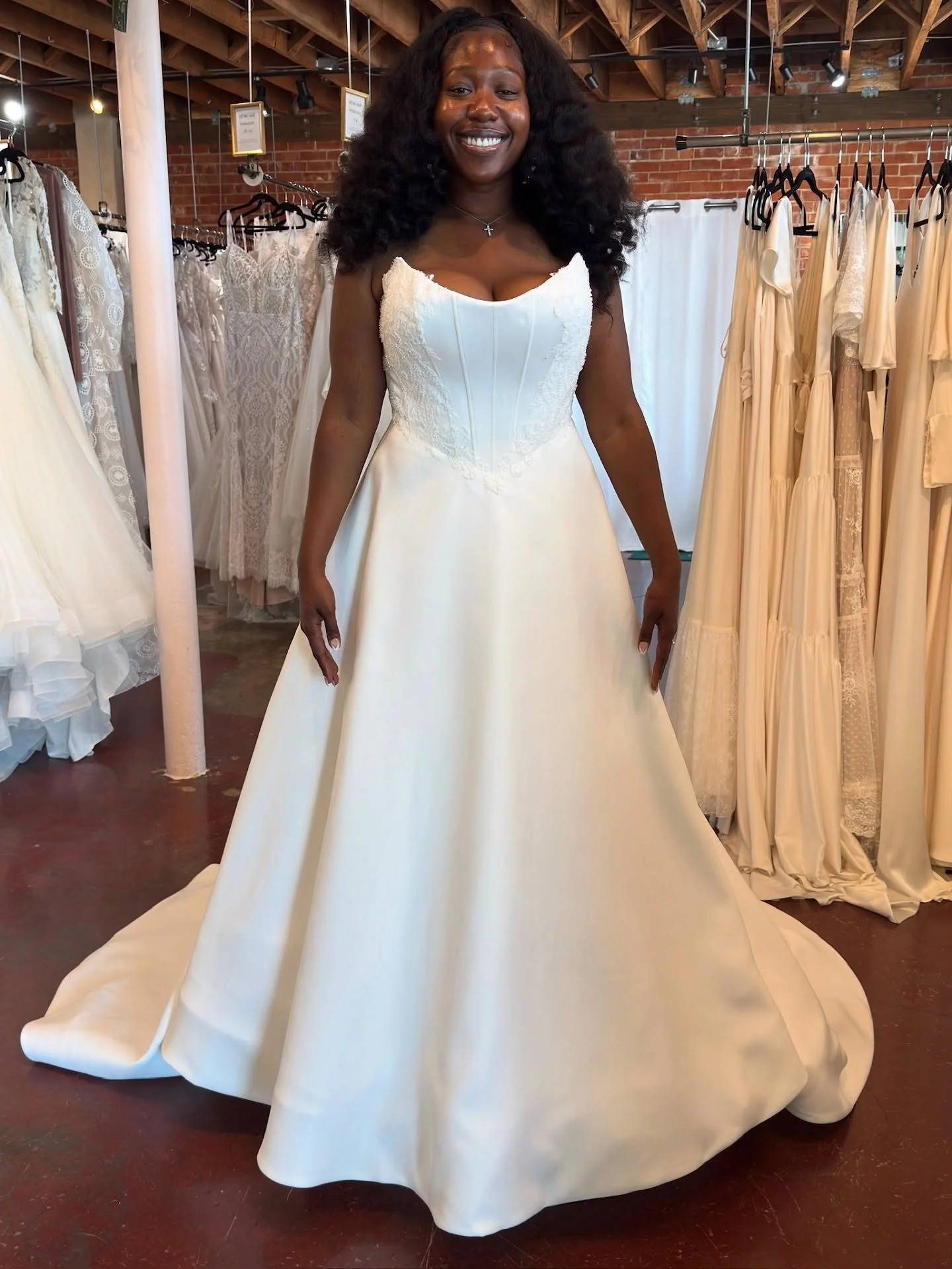 Basque waists are here to stay and we are here for it! A beautiful Love Song gown from our private collection. Make an appointment today! Link in bio. 
.
.
.
#wedding #weddingdress #weddinggown #bridal #bridalwear #bridalgown #bride #bridalinspiratio