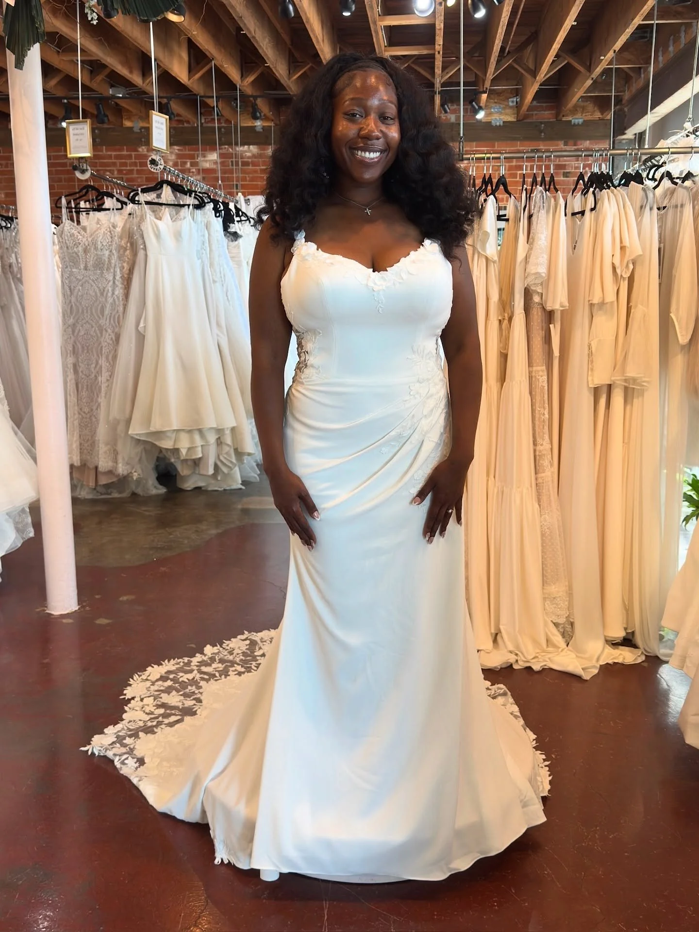 She&rsquo;s Gorgeous! Come try on this Love Song gown from our private collection. Make an appointment today! Link in bio. 
.
.
.
#wedding #weddingdress #bridal #bridalwear #bridalgown #bridalstyle #bridalinspiration #bride #bridalfashion