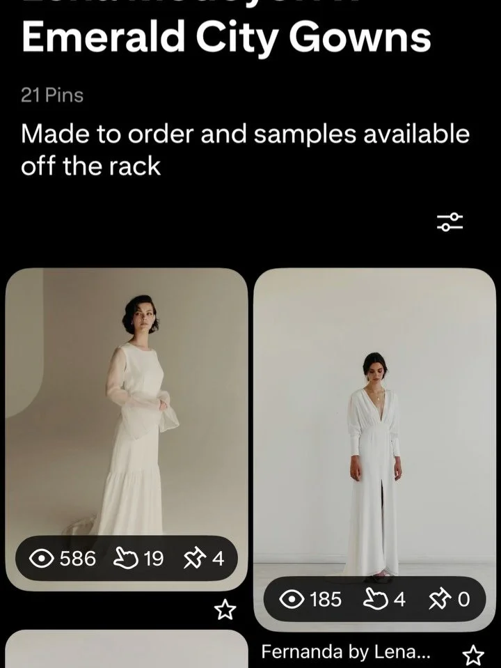 Come on over and visit @pinterest for our collections of gowns we offer made to order! #linknabio