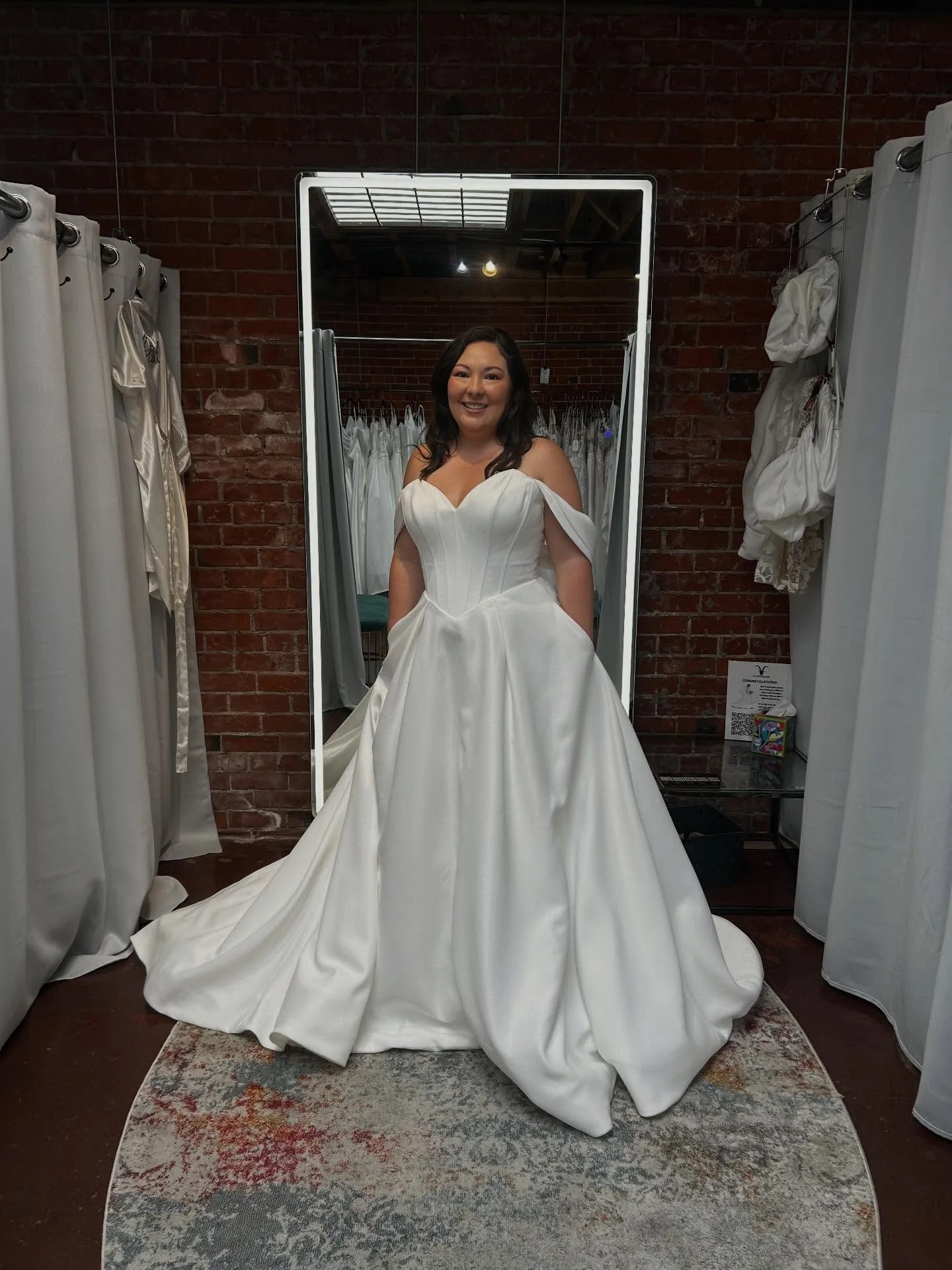 sweethearts for a sweetheart ❤️ these made to order gowns are fabulous and ready to be tried on by 🫵