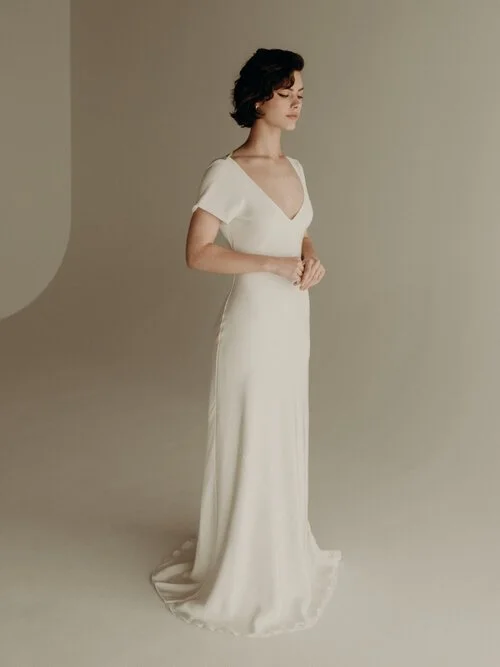 New Arrivals from: Lena Medoyeff being sold made to order 
1.Kristina 
2.Addison 
3.Carolyn 
4.Christine 
book an appointment online or you can walk-in on weekends if you're interested in trying on any of these beauties