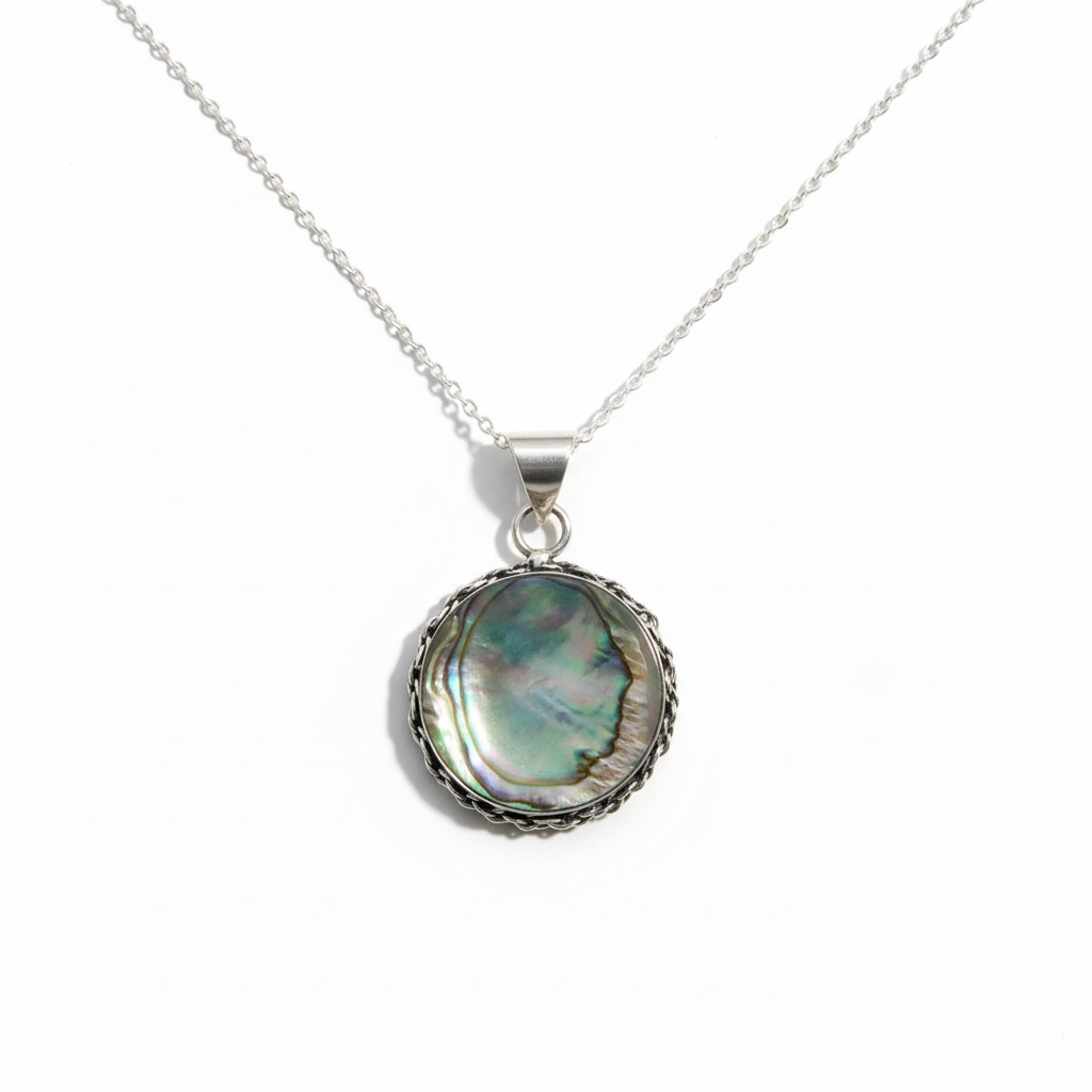 925 VINTAGE ABALONE NECKLACE