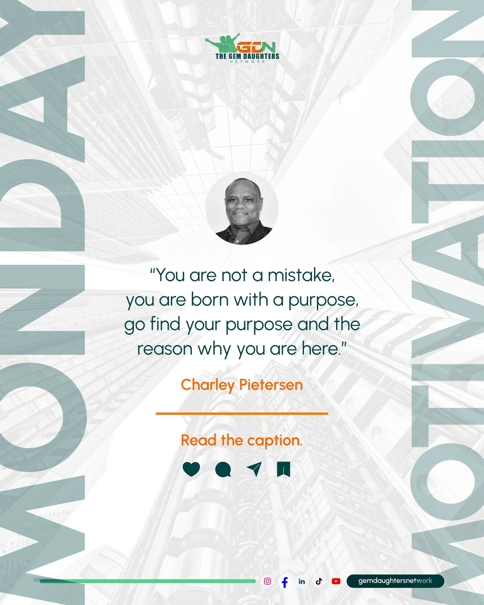 You were never a mistake &mdash; not your birth, not your story, not even the pain you&rsquo;ve had to grow through. 🌱

Every part of you was designed with purpose, even the broken pieces. Fatherlessness may have shaped your journey, but it does not
