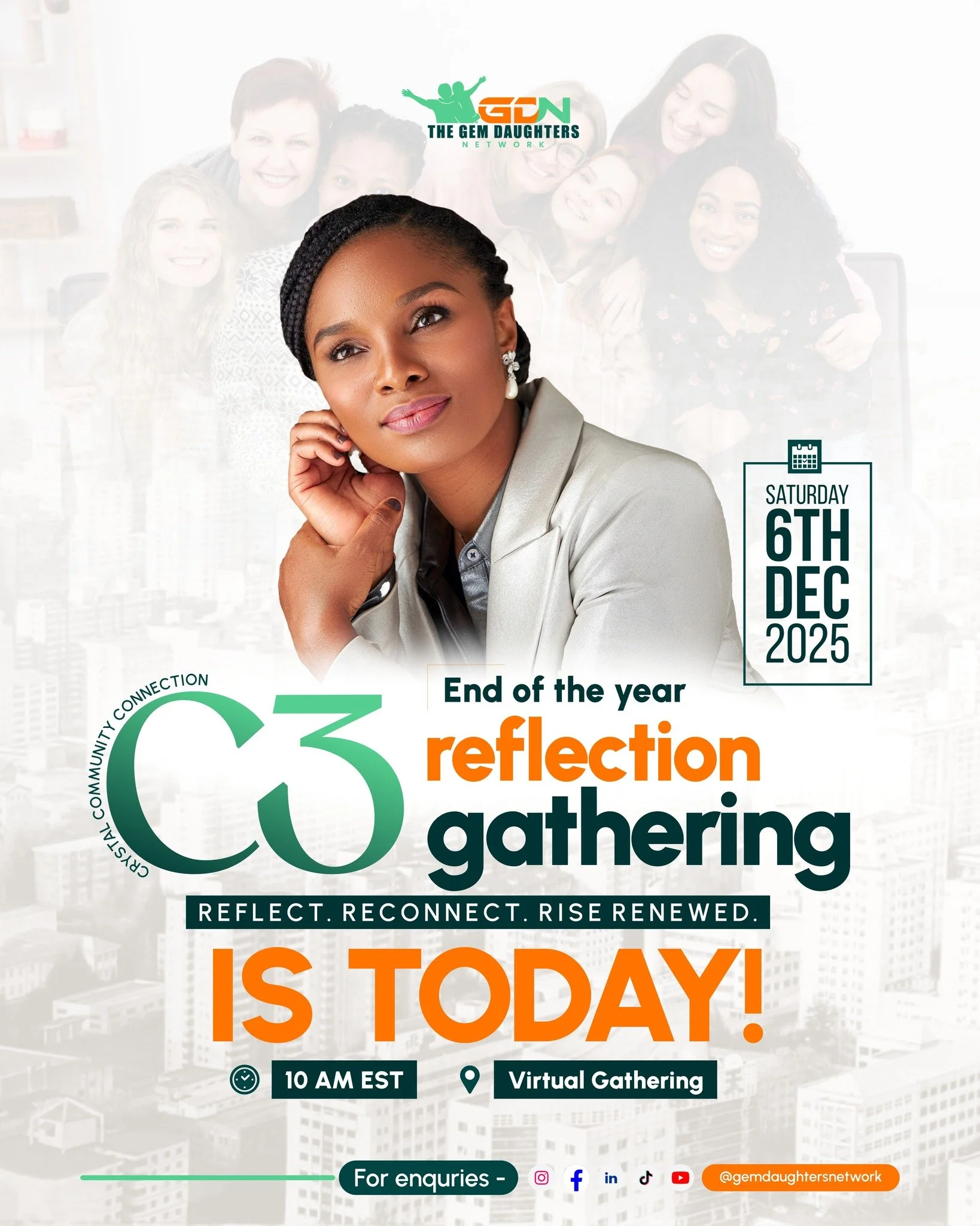 Today, we pause as a community to breathe, reflect, and gather our hearts with intention.

C3 Community&rsquo;s End of the Year Reflection Gathering is here &mdash; a sacred space to look back with honesty, celebrate growth, and align ourselves for w