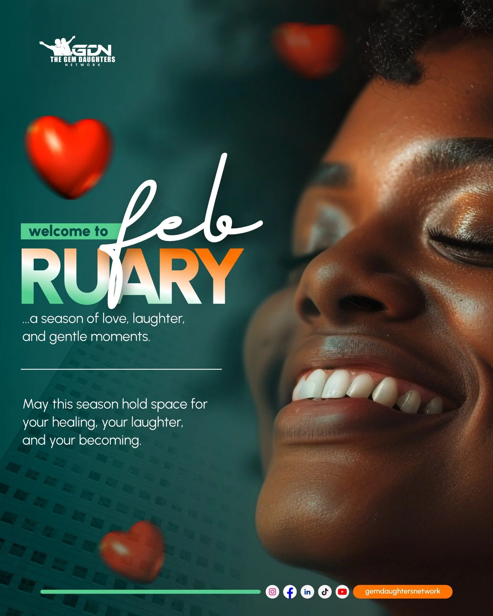 Welcome to February, Priceless GEMs! A season filled with love and laughter. 

May this month hold you gently. More love. More laughter. More moments that remind you you&rsquo;re not alone. 

Wishing you a month filled with softness and joy ✨

#gemda