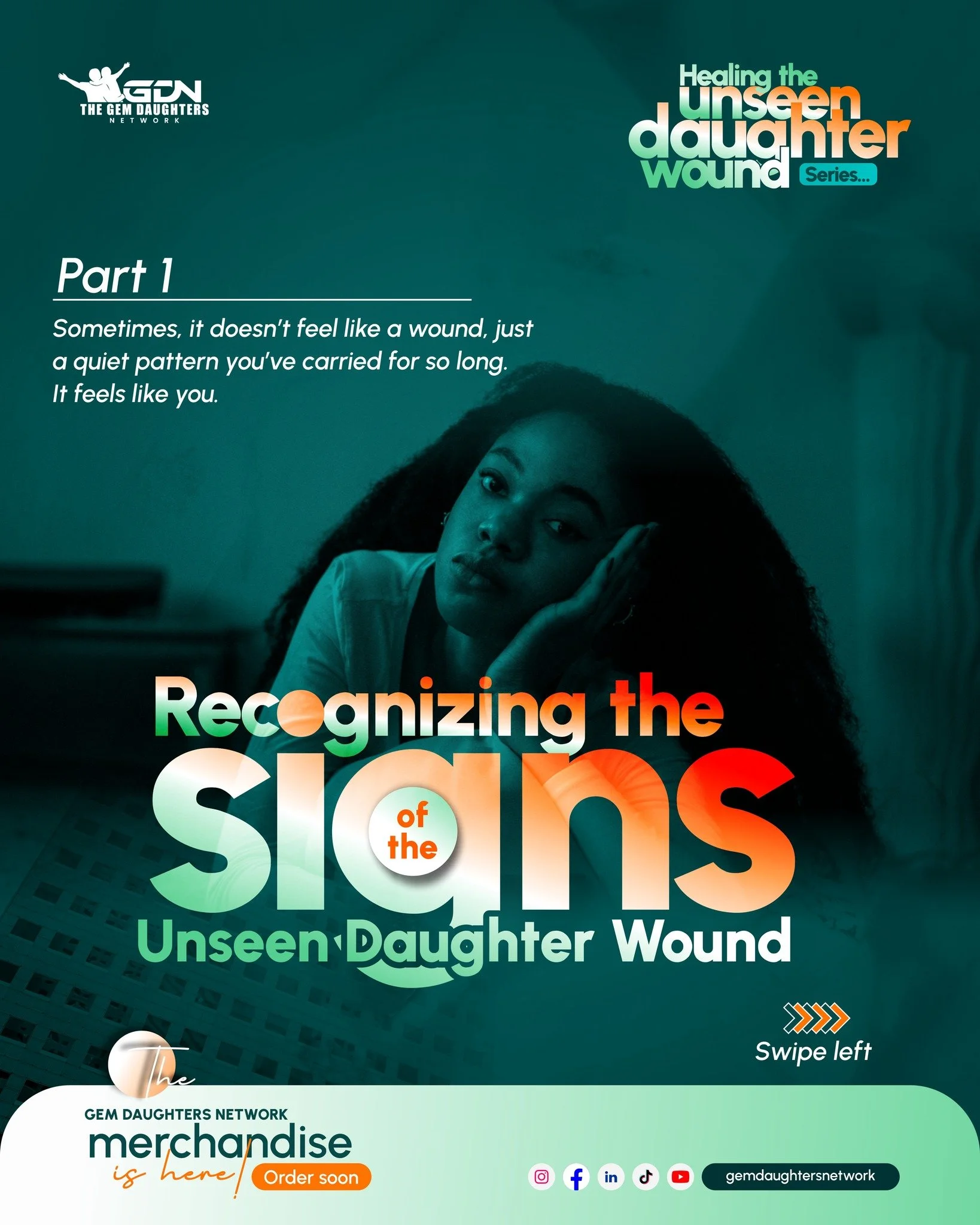These signs might just not be "who you are." These might be who you had to become to survive the pain of being fatherless. 

This is Part 1 of "Healing the Unseen Daughter Wound." There are more to come. They are for you to take s