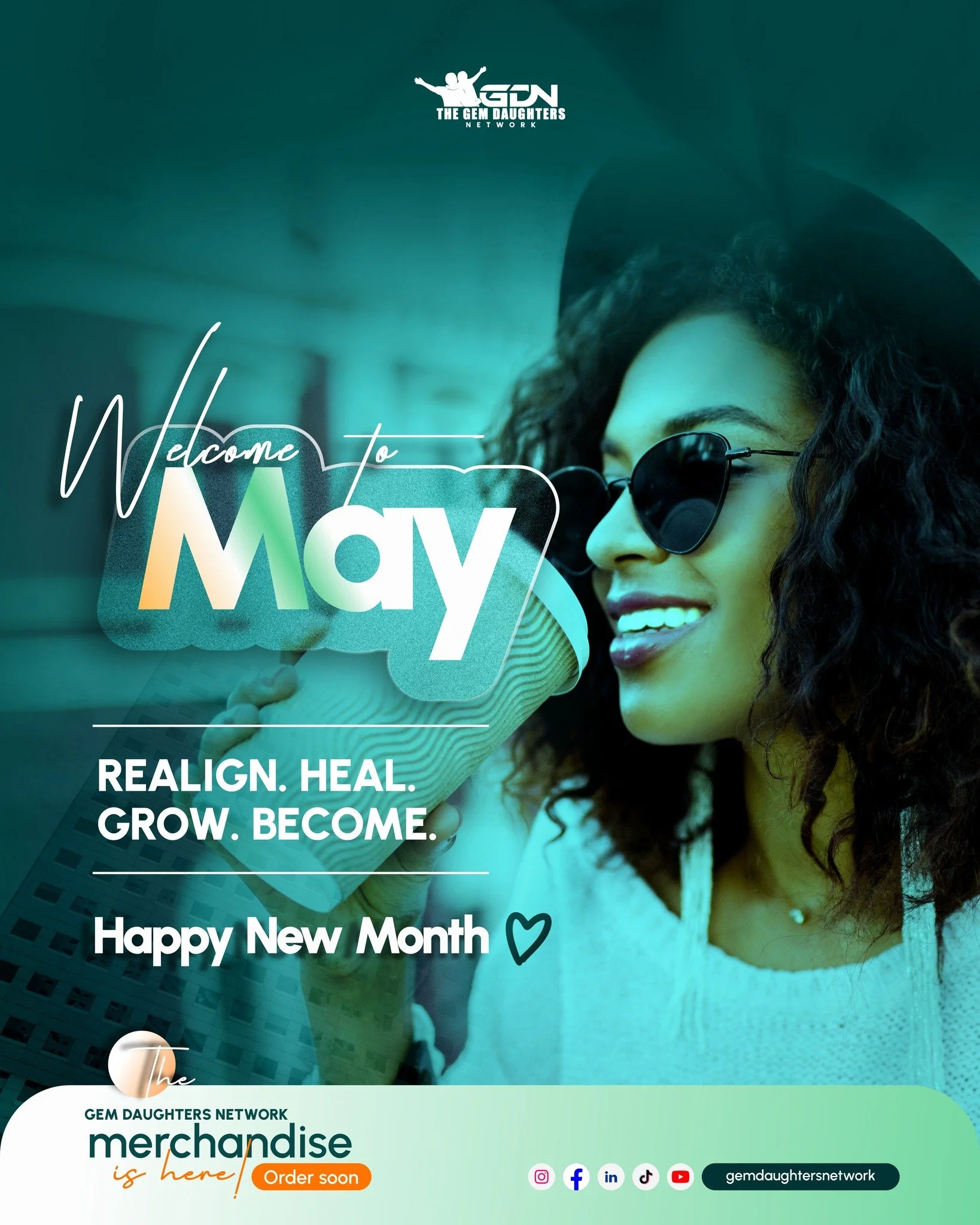 A new month is here, and with it, another chance to return to yourself.

May is an invitation to realign with what truly matters, to continue your healing journey, and to grow into the version of you that feels whole and grounded.

Take it one step a