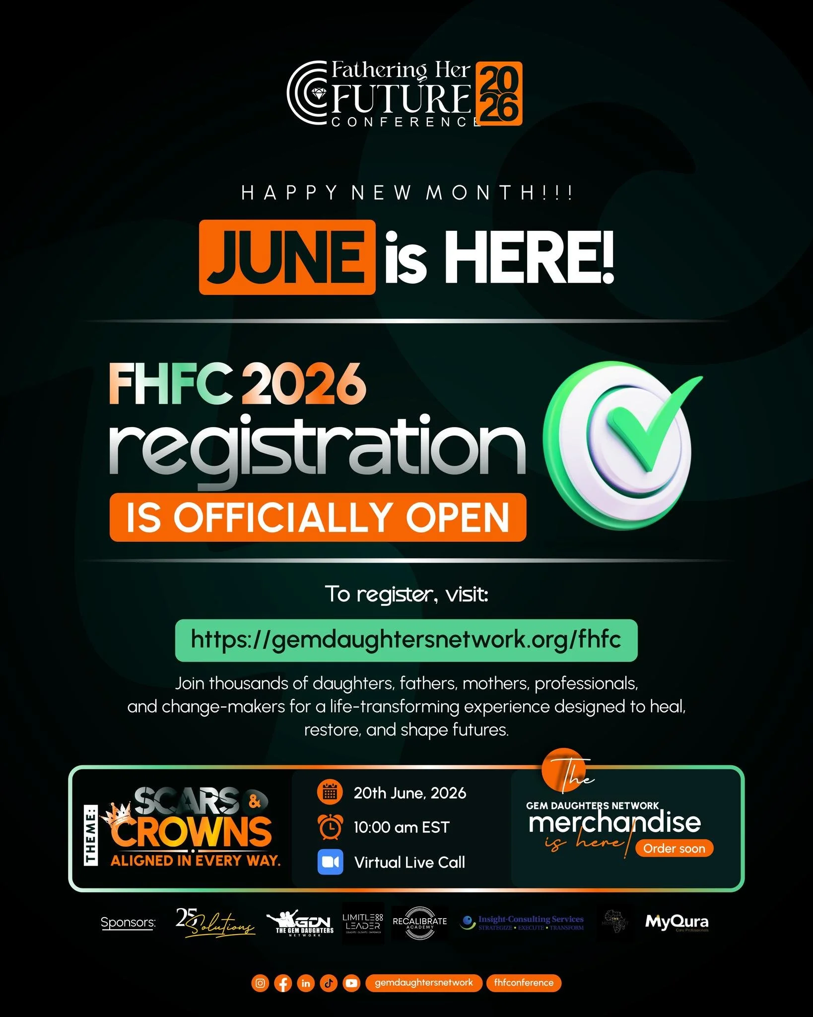 DRUM ROLLS... PLEASE! 🥁🥁🥁

June is finally here! And so is the moment we've all been waiting for...

FHFC 2026 REGISTRATION IS OFFICIALLY OPEN! 🎉🎉

For months, we've anticipated this moment. Today, the journey begins.

A journey of healing. A jo