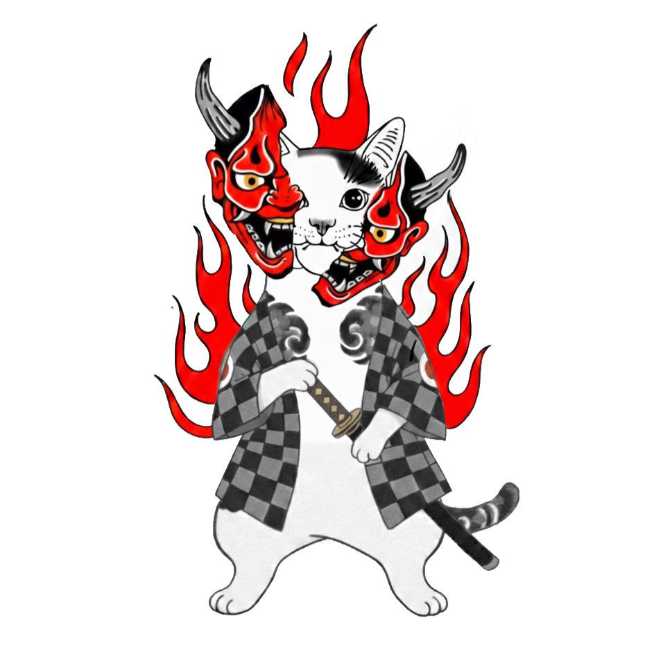 Colorful tattoo-style illustration of a Thai dragon intertwined with red roses, with a ribbon at the bottom reading "Thai Spirit" and small stars surrounding the dragon.