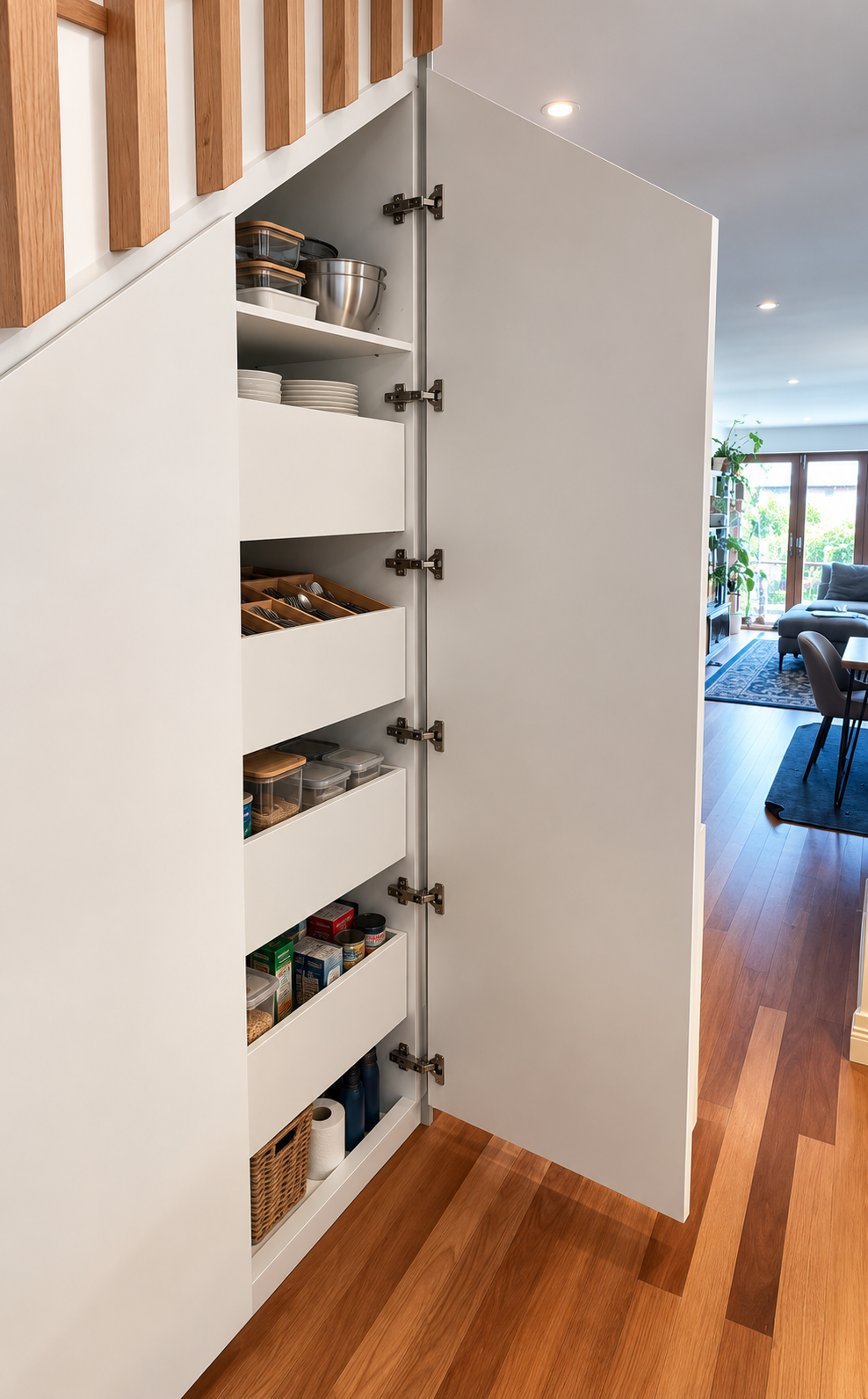 Tall pantry with internal full depth drawers.png