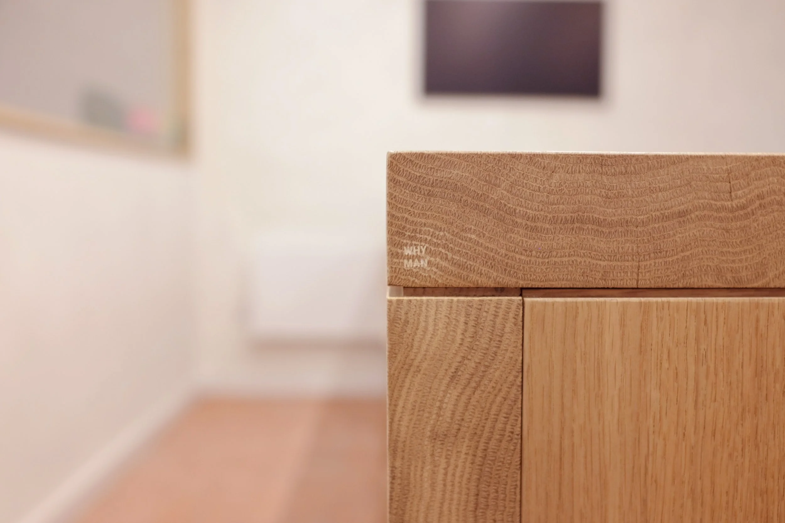The Origin Bench, four metre long conference table in solid oak.