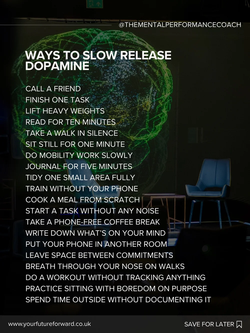 We&rsquo;re all dopamine seekers, even the most disciplined of us.
The real question is: what kind of dopamine are you living on?

Fast dopamine is easy.
Scroll. Swipe. Tap.
Instant hit, instant crash&hellip; and then you&rsquo;re back for more.

Slo