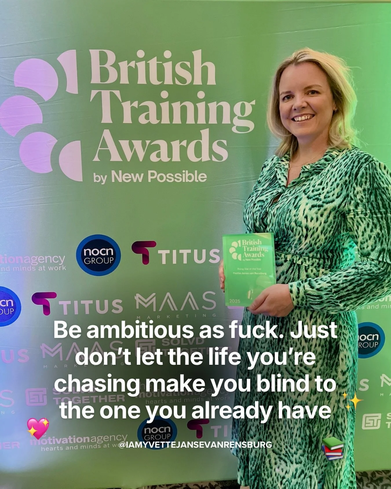 I am an ambitious person. I like having something I&rsquo;m working towards. There is almost always another idea rattling around in my head, another thing I want to try, somewhere I want to go, something I want to get better at.

And I genuinely like