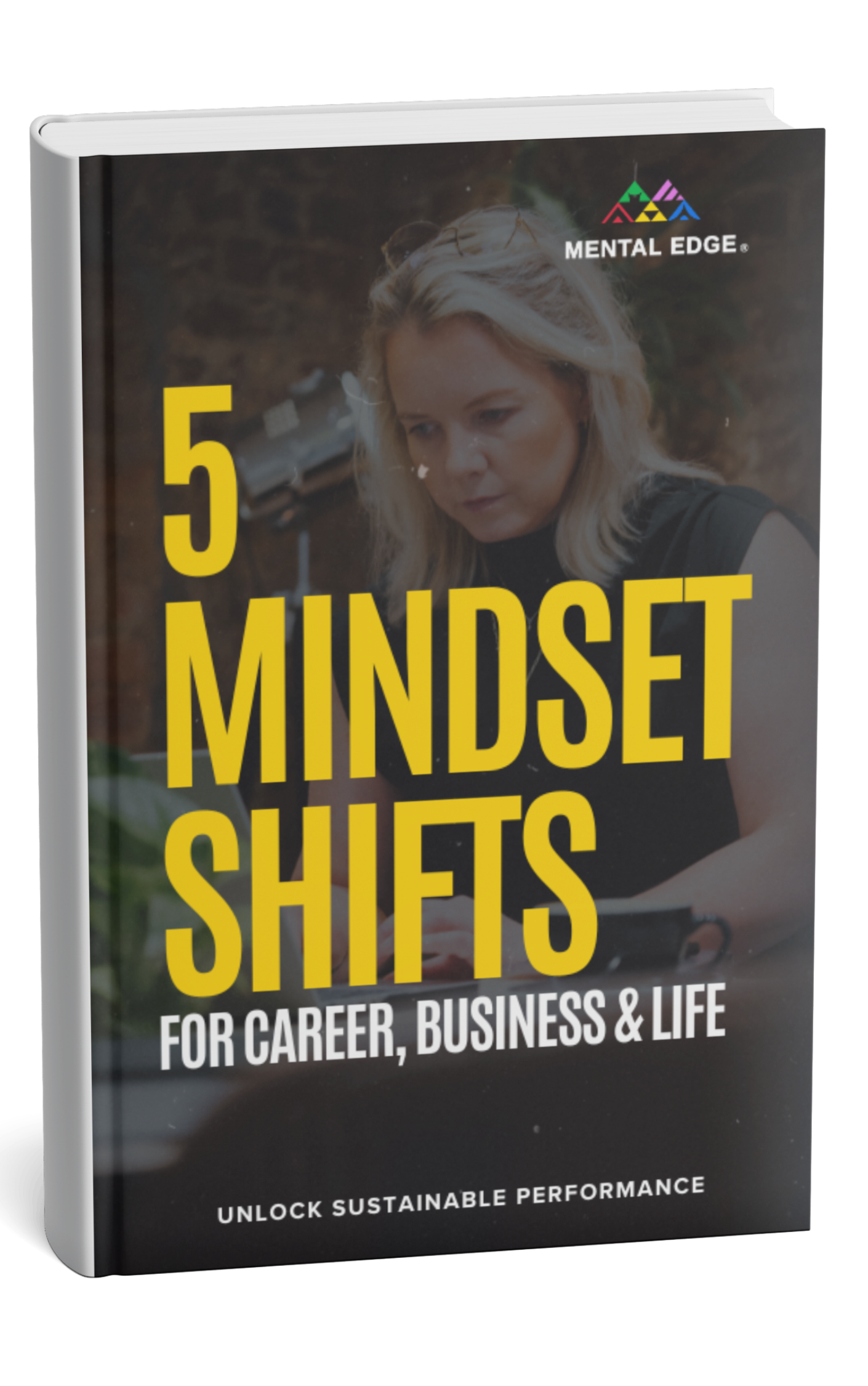 A book with a cover that says 5 mindset shifts for career, business and life