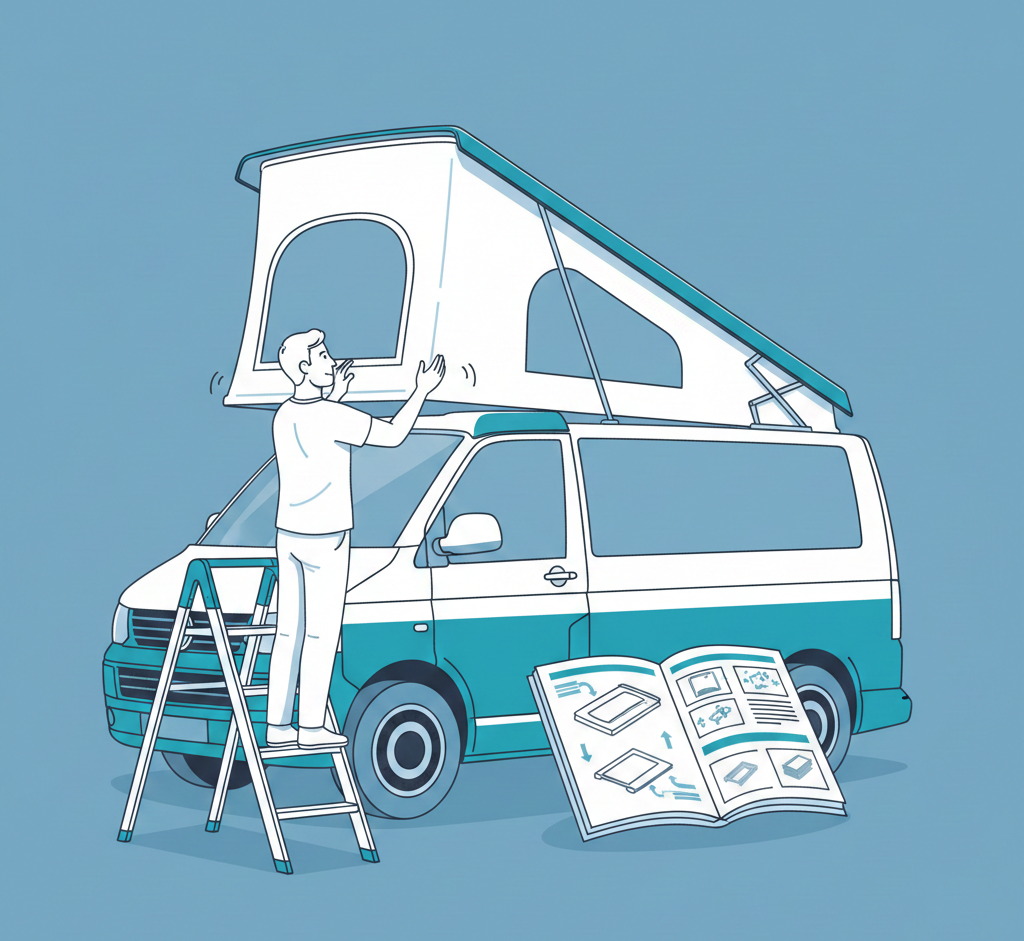 Met de duidelijke montagehandleiding en alle benodigde onderdelen kun je het hefdak eenvoudig installeren. Of je kunt het door ons laten installeren.