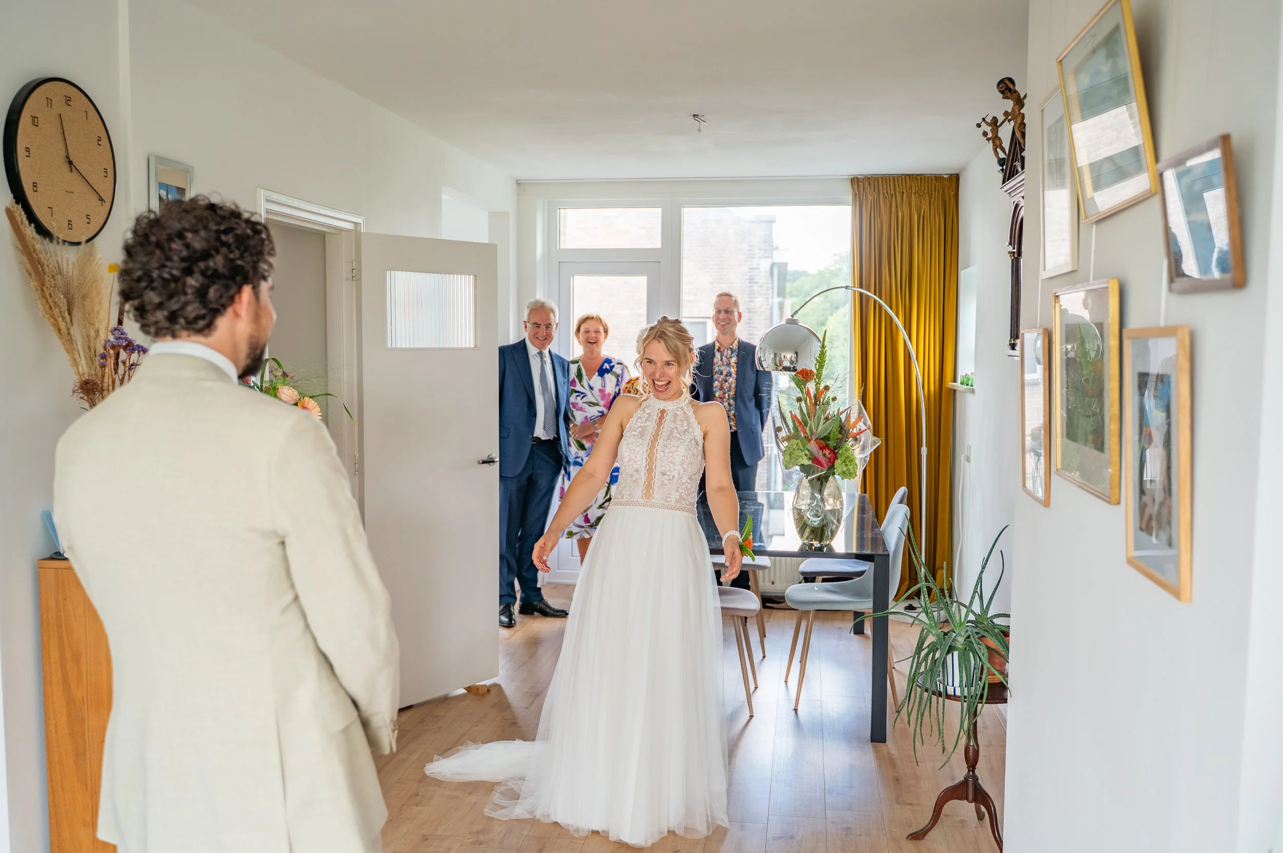 Trouwen foto's thuis