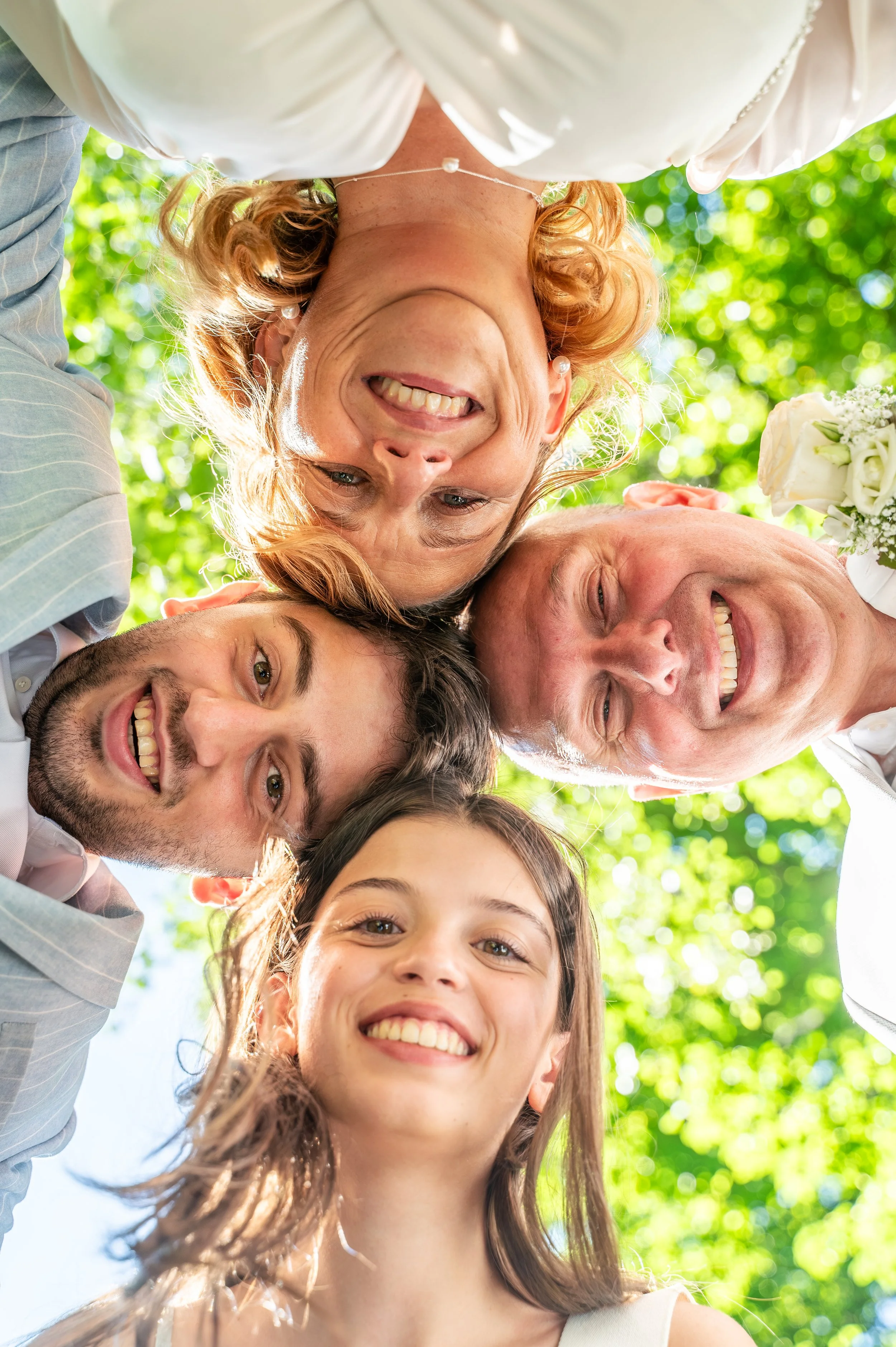 Trouwfoto's gezin familie