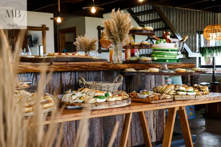 Inside Food display at an event at Berendina Wildsplaas South Africa