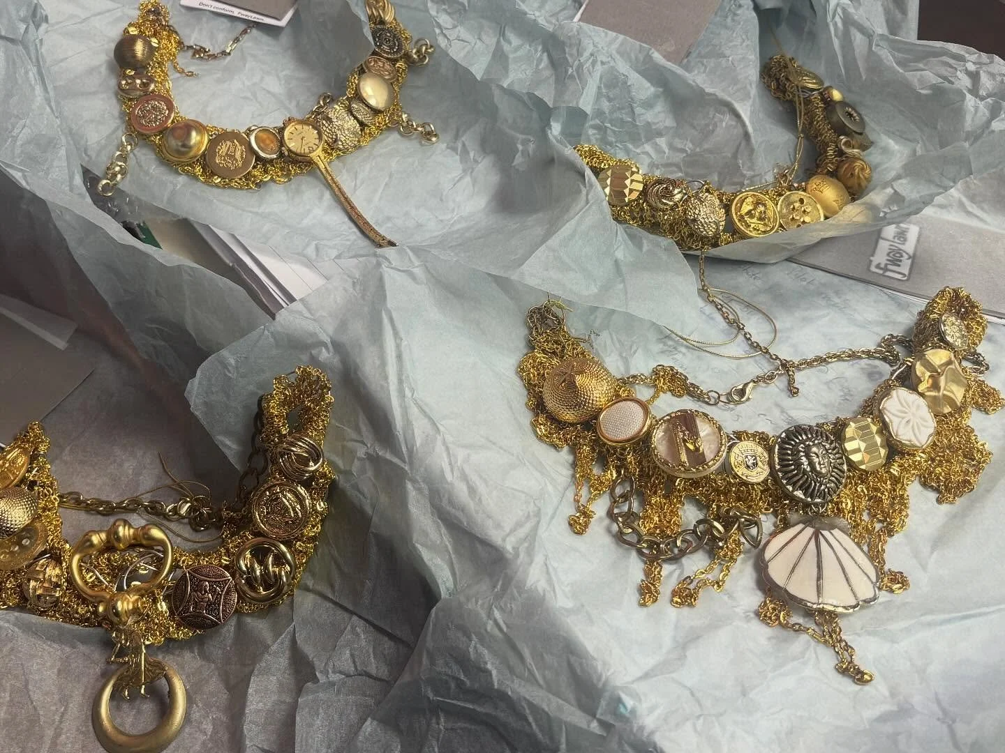 Very pleased to have had a delivery of one-of-a-kind treasures from @fwaylawn 🤩

Necklaces crafted from vintage charms and tiny, forgotten objects. Each piece is a complete original.

See the full collection at Jules Emporium open every day 11am-5pm