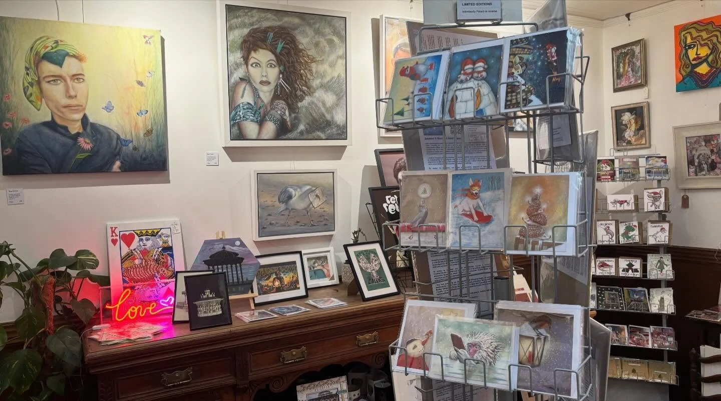 Thrilled to have a top up of prints and cards from the wonderful @jasminehonormercer 🎨✨

Jasmine&rsquo;s work is all about capturing spirit and story. She finds the unique personality in every subject, we love how her pieces are full of narrative 