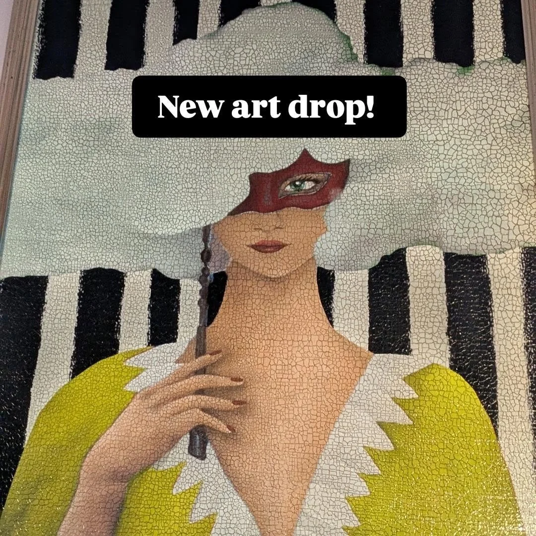 A whole wave of colour, texture and character has arrived at the emporium, ready to find its next home.
Swipe through the carousel to meet the latest pieces from our Brighton makers and beyond.
✨ Which one&rsquo;s calling your wall?

@retrographica_
