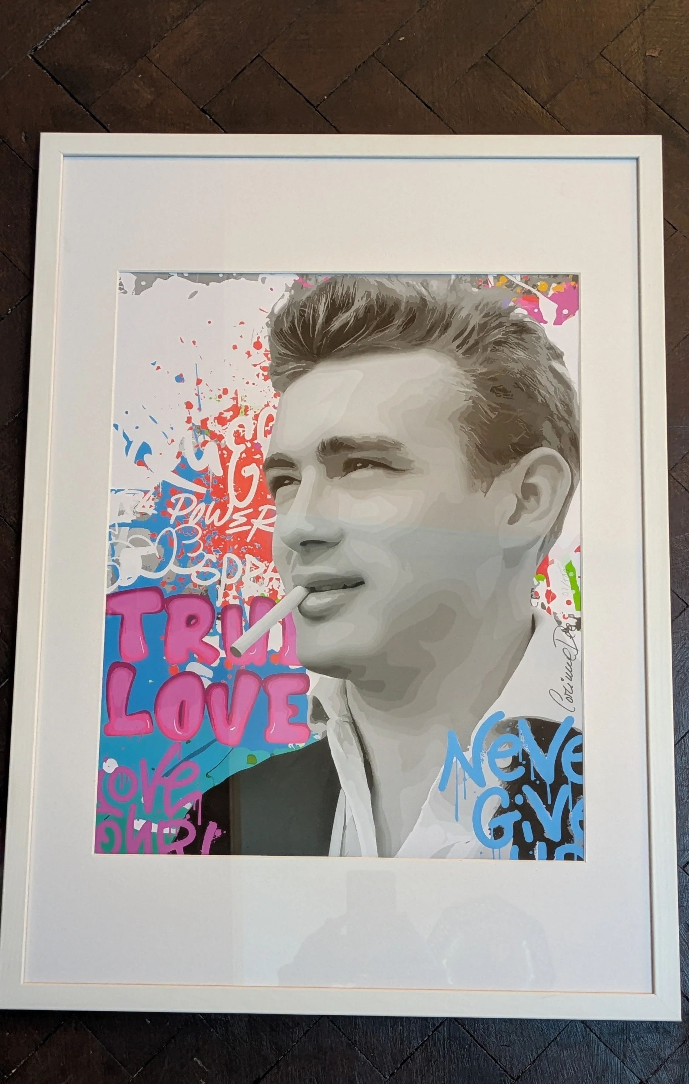 "True Love" Framed screen print by artist Mercedes - £300