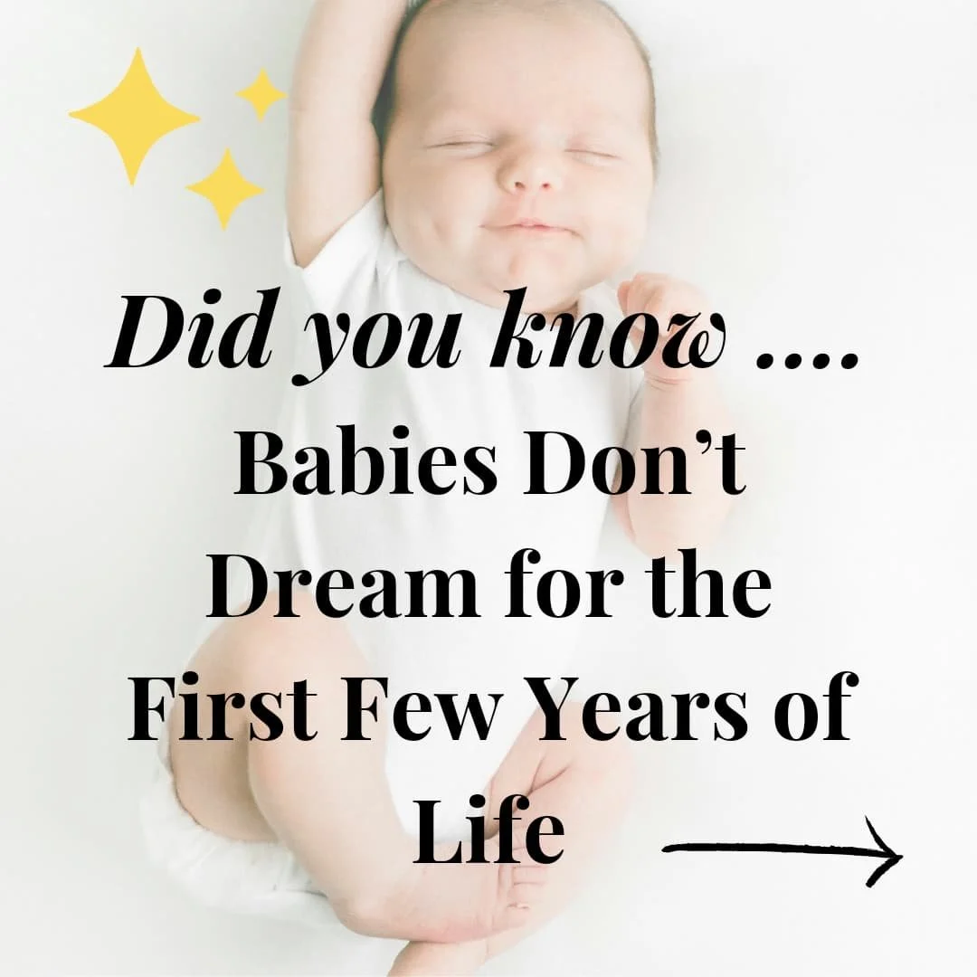 Did you know that newborns don&rsquo;t actually dream during those early months? 🤔💤 
While babies spend plenty of time in light sleep, their first &quot;real&quot; dreams don&rsquo;t kick in until they&rsquo;re around 2-3 years old. And what do lit