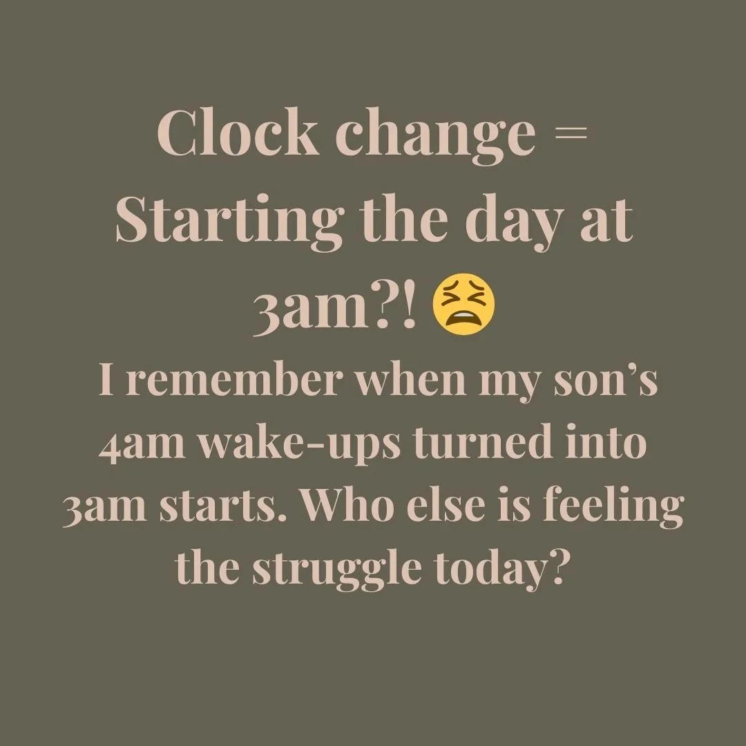 &quot;The October clock change can really throw off our little ones&rsquo; sleep routines, making early mornings feel even earlier. If you&rsquo;re feeling the impact today, you&rsquo;re not alone! 💤My so used to wake every day at 4am ready to party