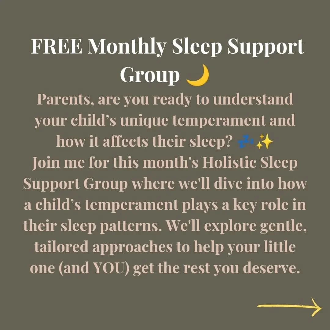 💤&nbsp;FREE Monthly Sleep Support!&nbsp;💤

Struggling with little one&rsquo;s sleep? You&rsquo;re not alone! Join me for a free monthly sleep support session where we&rsquo;ll chat through challenges, share advice, and help you feel more confident 