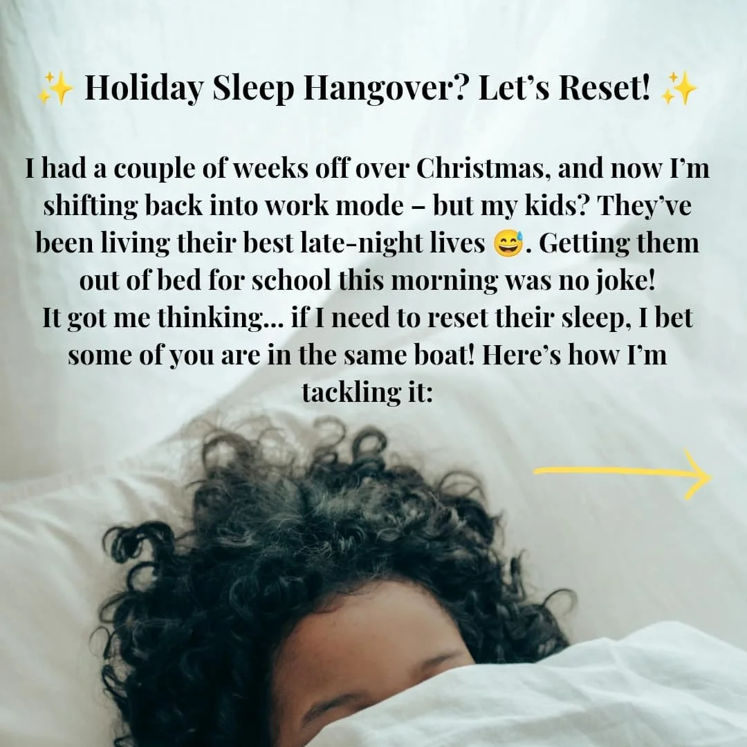 Late nights over the holidays can leave little ones stuck in a late-to-bed, late-to-rise cycle 😵&zwj;💫. But don&rsquo;t worry &ndash; with a few simple tweaks, you can gently guide their circadian rhythm back to normal! 🌙✨

Consistency, morning li