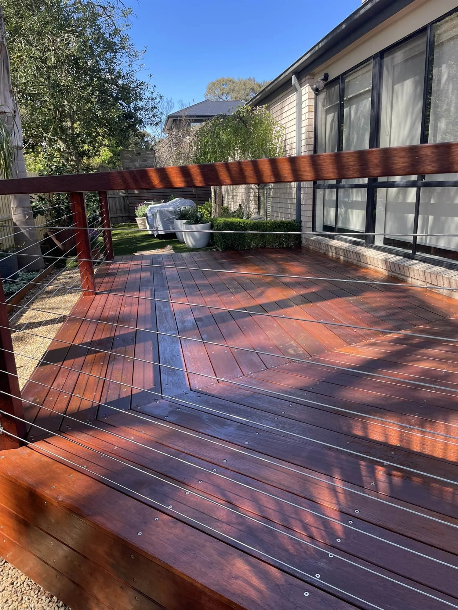 New Hardwood Deck Oiling