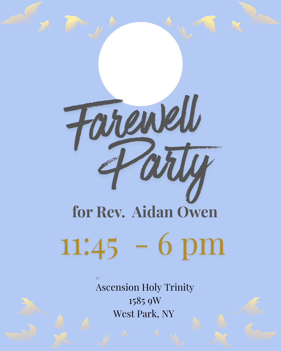 Rev. Owen’s Farewell Party