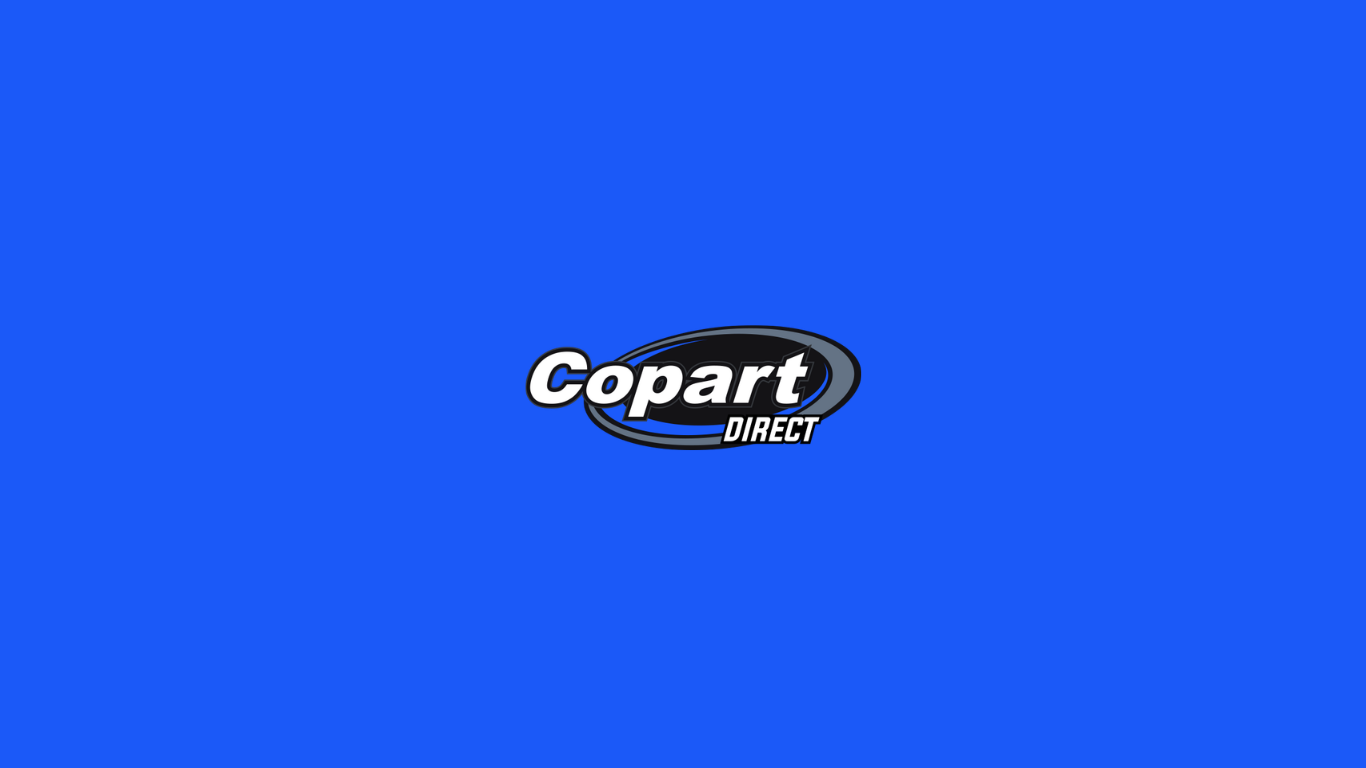 Blue background with the Copart Direct logo in the center.
