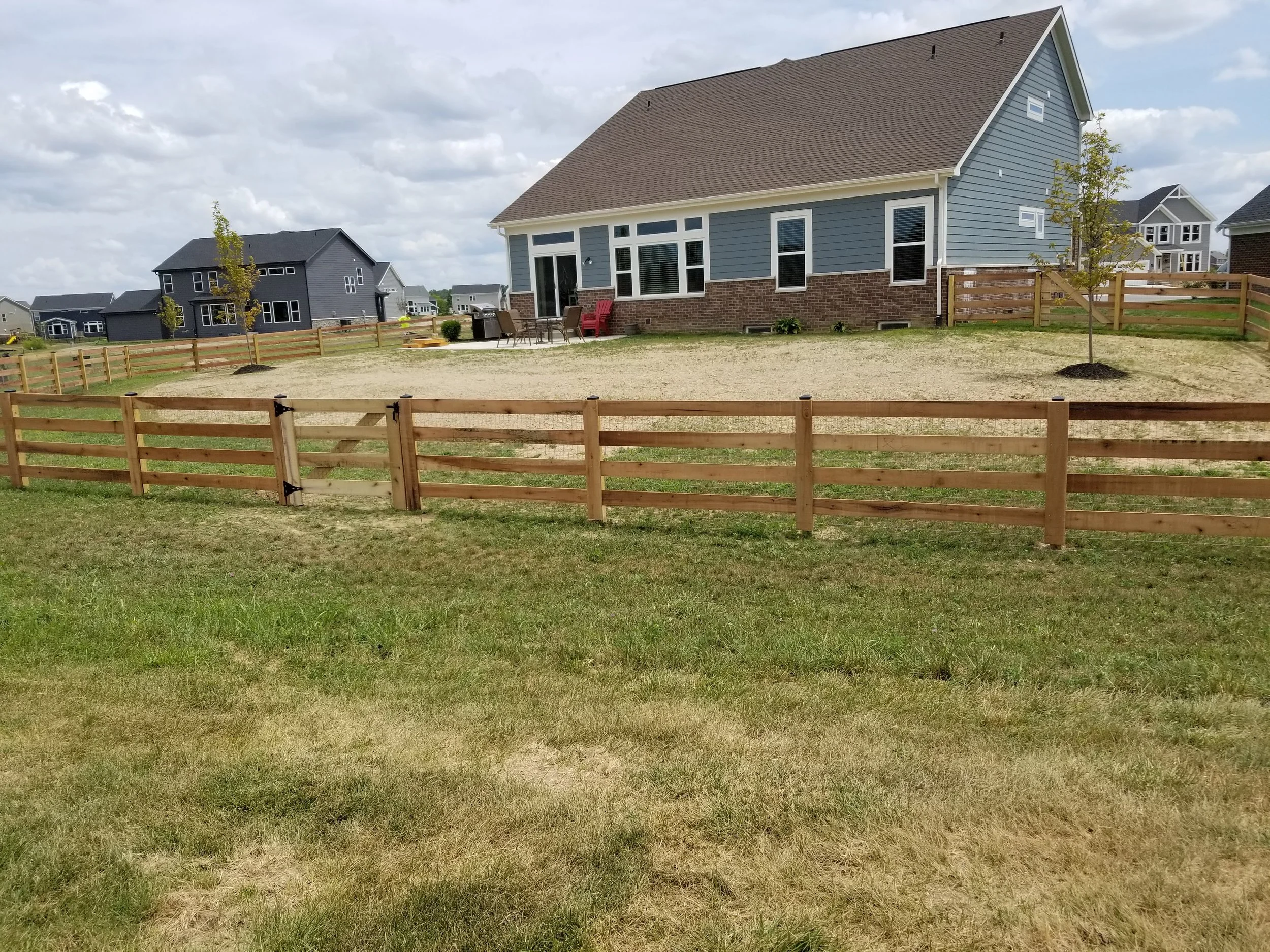 4 Rail Board Fence