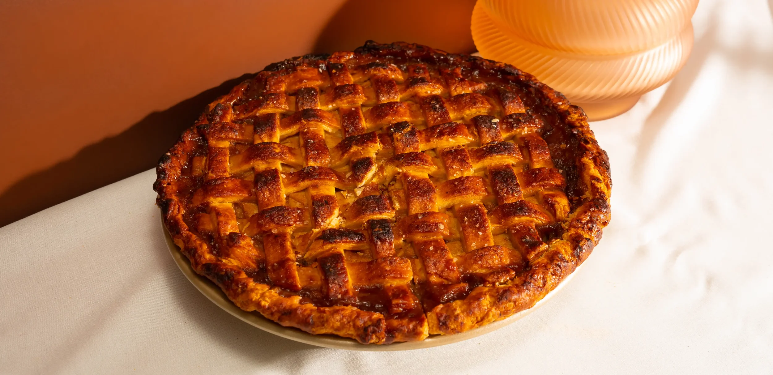 Freshly baked artisan pie at Arwana Bakehouse, Riyadh