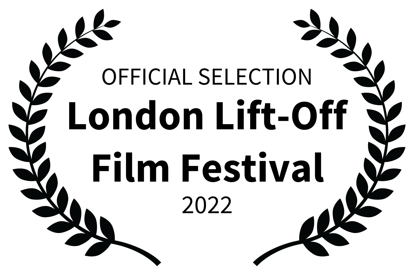 Dark laurel wreath border on a black background