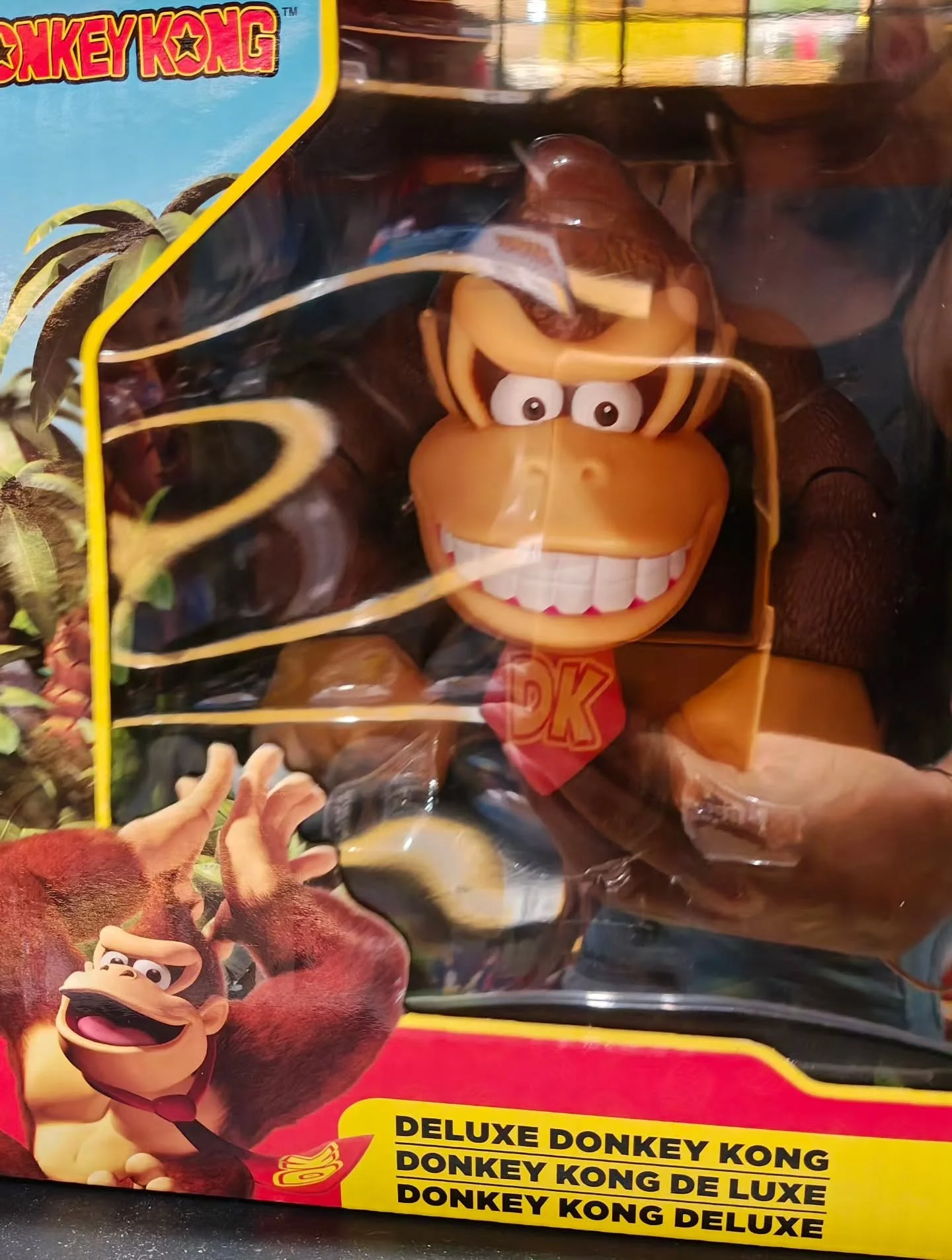 I saw this amazing Donkey Kong product today.

I think I'm coming around to the new design but the old design makes amazing gems like this 🤣.

Do you like the old design or the new?

#nintendo #donkeykong #dk #gaming #toys