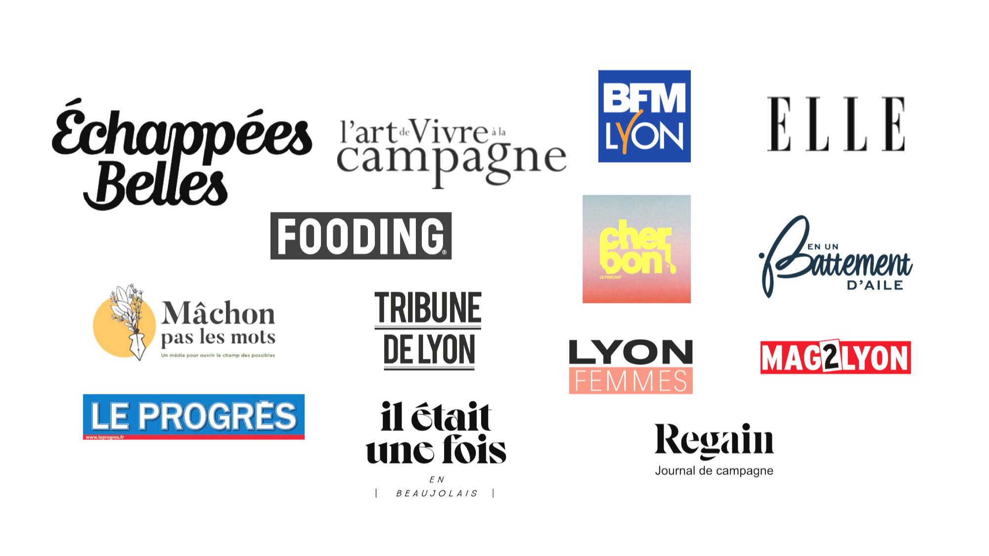 presse et média champs de table