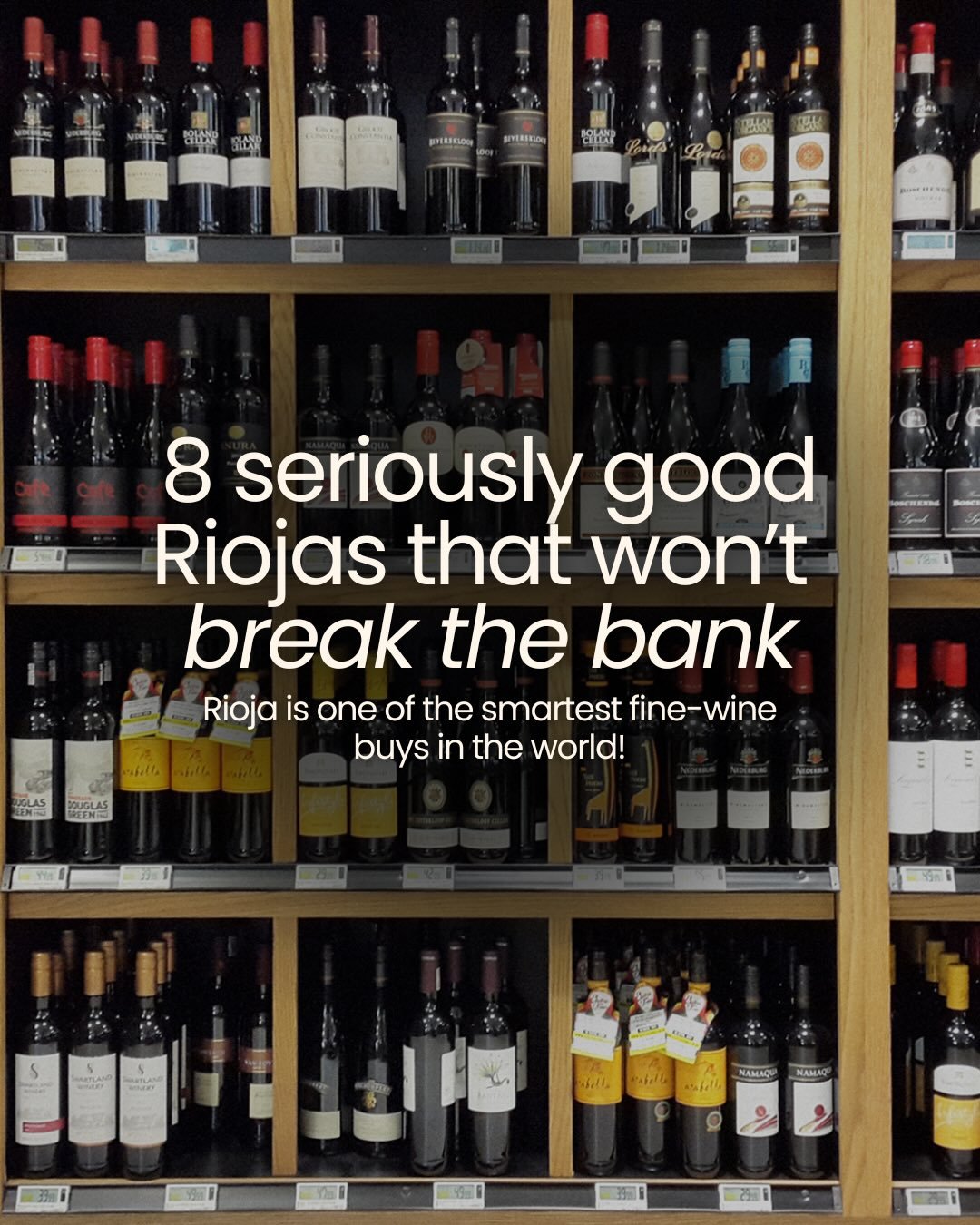 If you&rsquo;ve ever looked at a wine list and thought,
&ldquo;Everything feels overpriced&hellip;&rdquo; Order Rioja 🇪🇸

Here&rsquo;s why Rioja represents such extraordinary value:

Unlike Bordeaux or Burgundy, where prestige, scarcity and global 