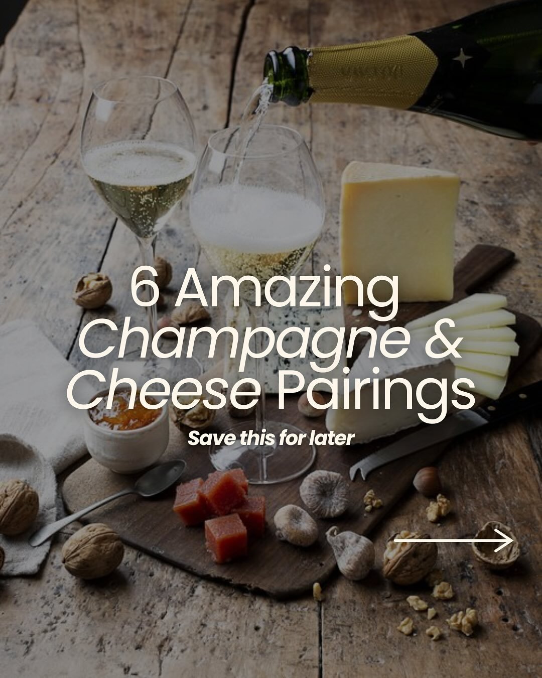 Champagne + cheese, a match made in heaven... when paired right
From creamy brie to funky blue, here&rsquo;s what to pour with each bite
Save it for your next night in (or your next excuse to open a bottle).
#champagne #winelover #wineandcheese #wine