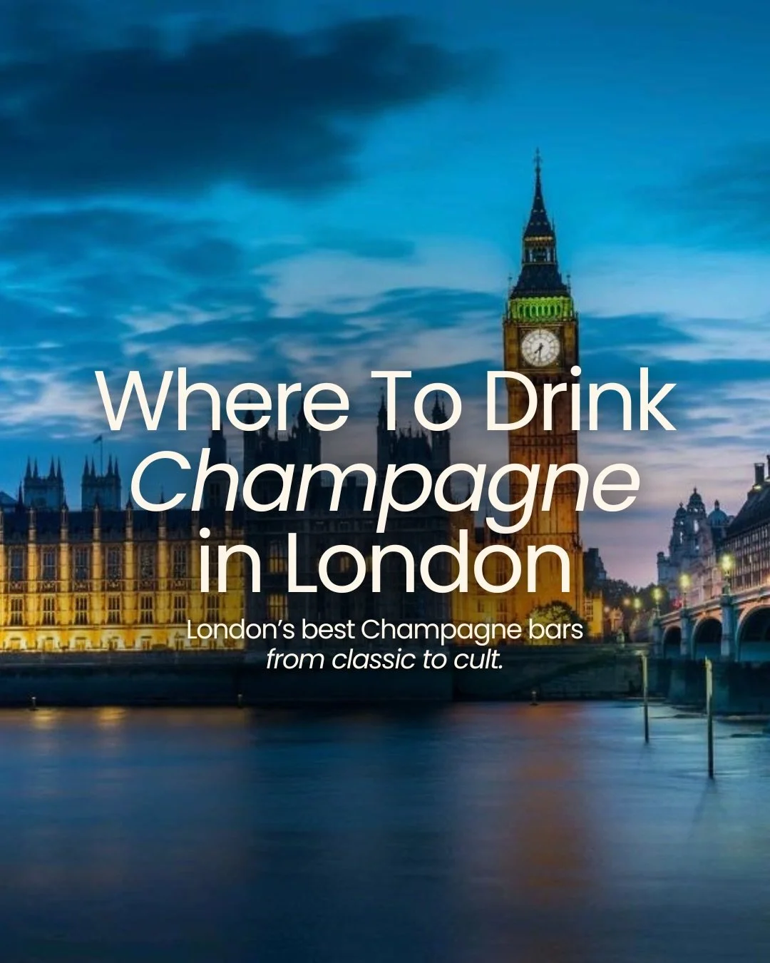 London does Champagne very well&hellip; if you know where to go 🍾

Beyond the obvious hotel bars, there are a handful of places that actually take it seriously.  Swipe to find out my favourites and save this for your next trip to London 🇬🇧

And te