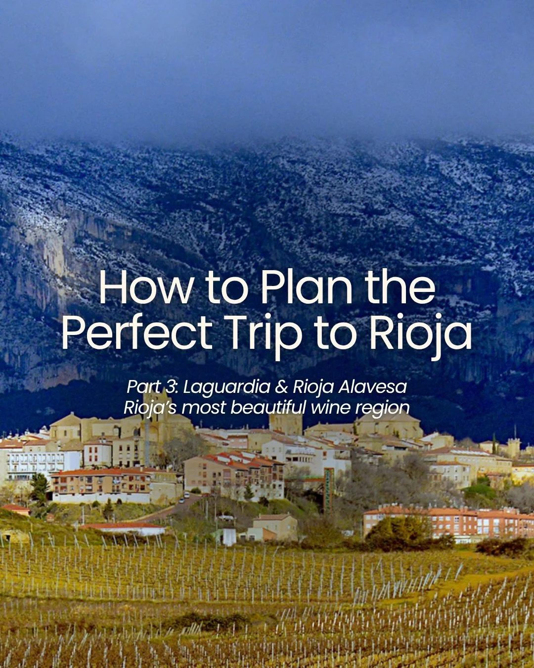 If you&rsquo;re planning a trip to Rioja, this is for you🍷

Laguardia and Rioja Alavesa are a completely different side of the region&hellip; higher altitude, limestone soils, more precision in the wines, and some of the most dramatic vineyard lands