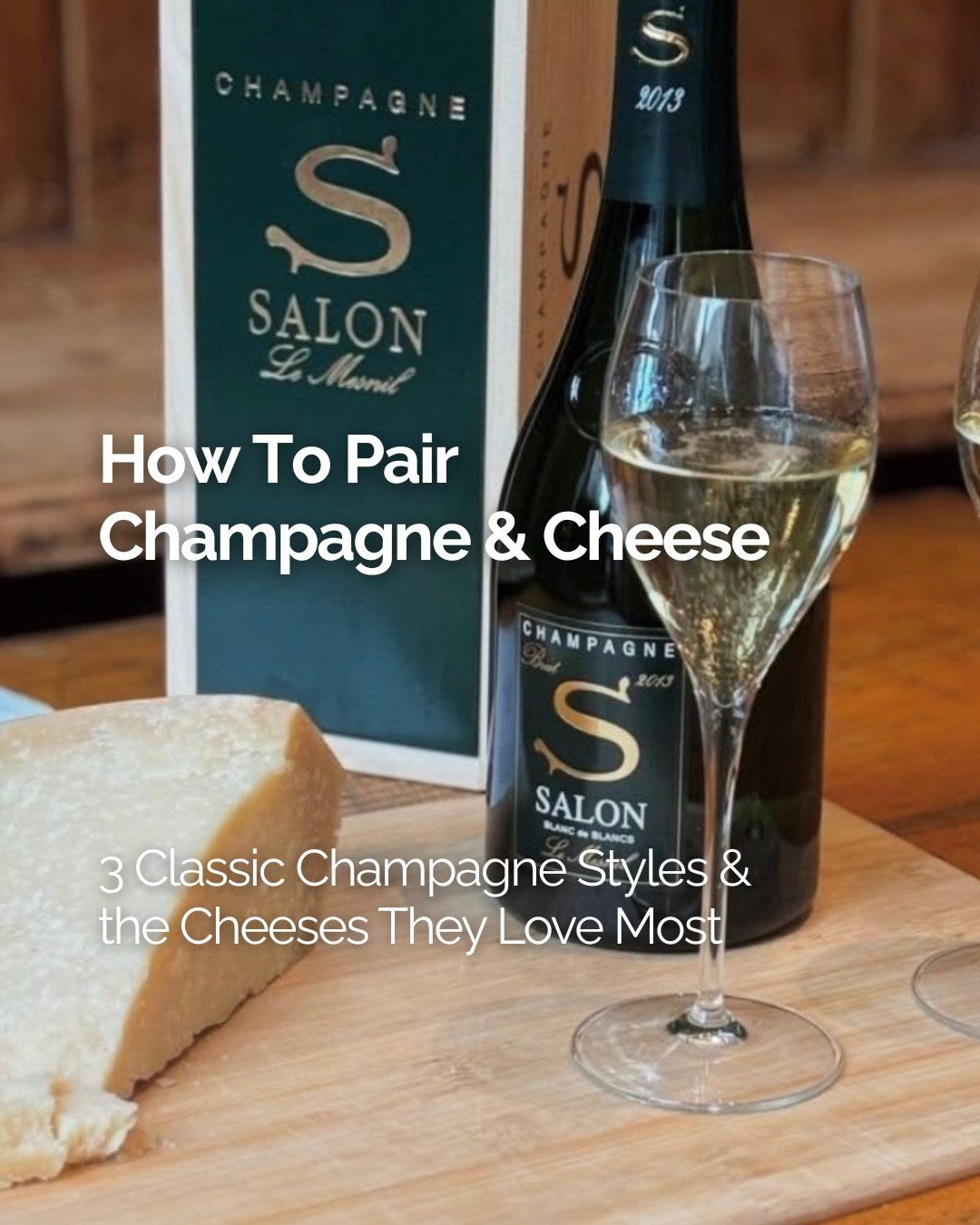 Most people don&rsquo;t think about the different styles of champagne when pairing - but when you match the style with the right cheese, everything changes. 

Think:
crisp meets creamy,
toasty meets nutty,
structure meets richness.

This is your ulti