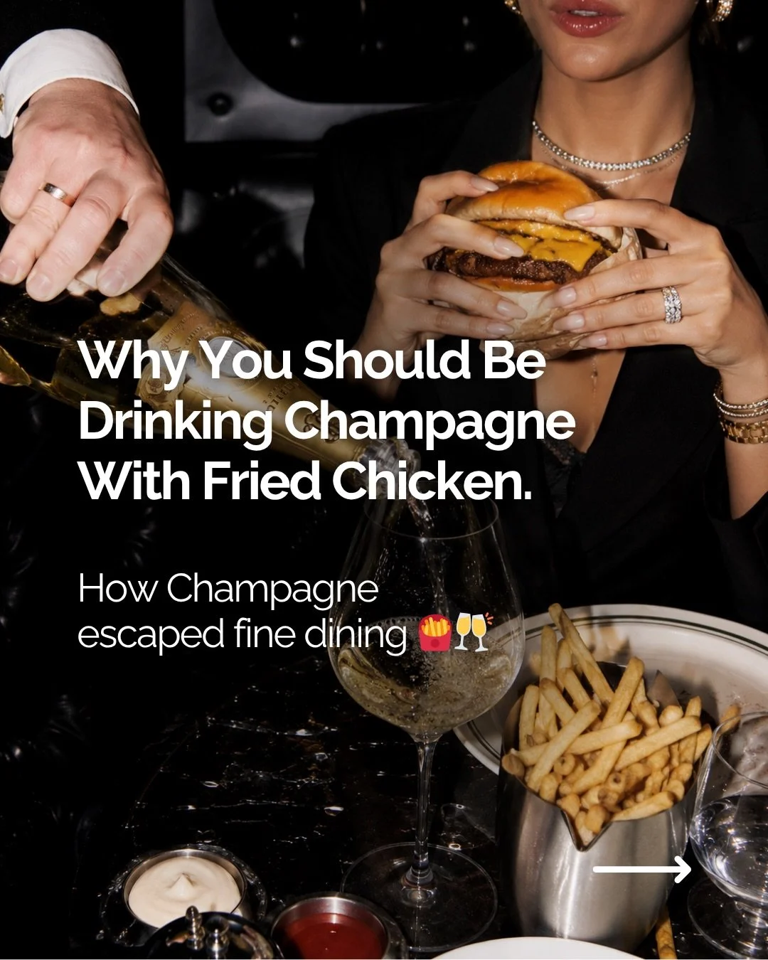 Champagne used to belong to fine dining.

White tablecloths. Caviar. Formality.

Then a new generation of chefs and sommeliers changed everything.

Restaurants like Momofuku and Coqodaq helped redefine luxury dining - replacing formality with fun, an