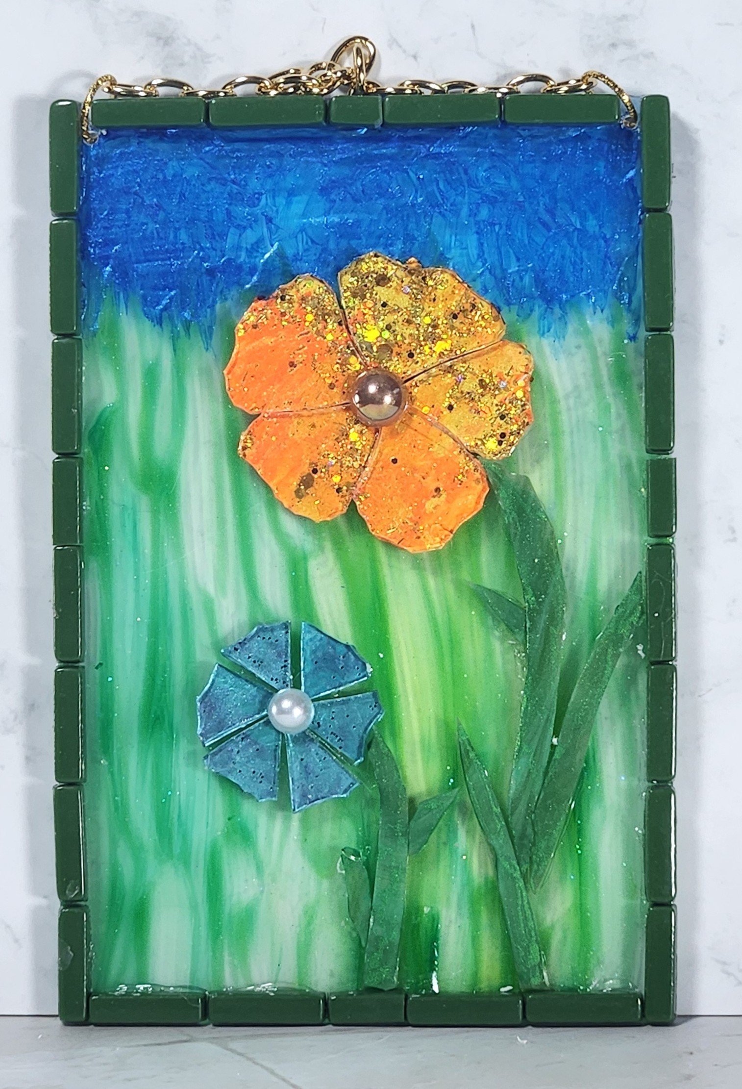 Florals and Fireflies #7 - suncatcher