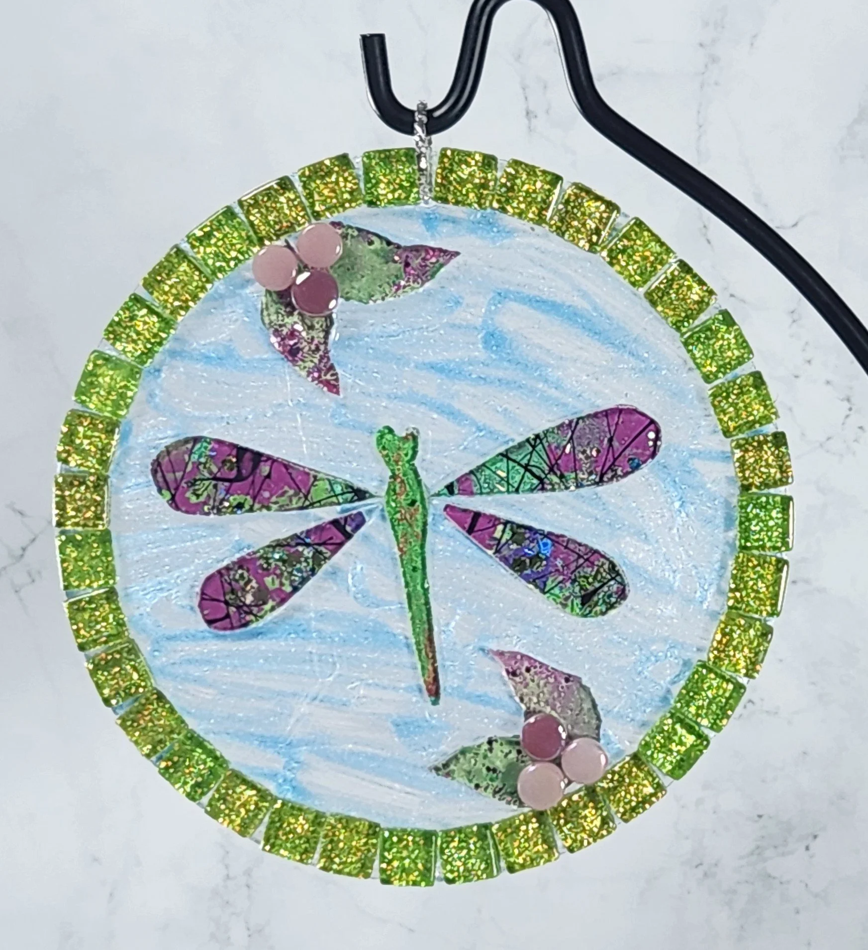 Florals and Fireflies #1 - suncatcher