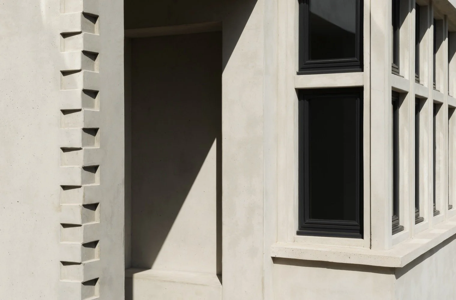 Geelong architecture, Surfcoast architecture, Melbourne architecture, London architecture, regional architecture, residential architecture, house design, concrete architecture, concrete detailing, cast concrete design, brick quoins, concrete quoins.